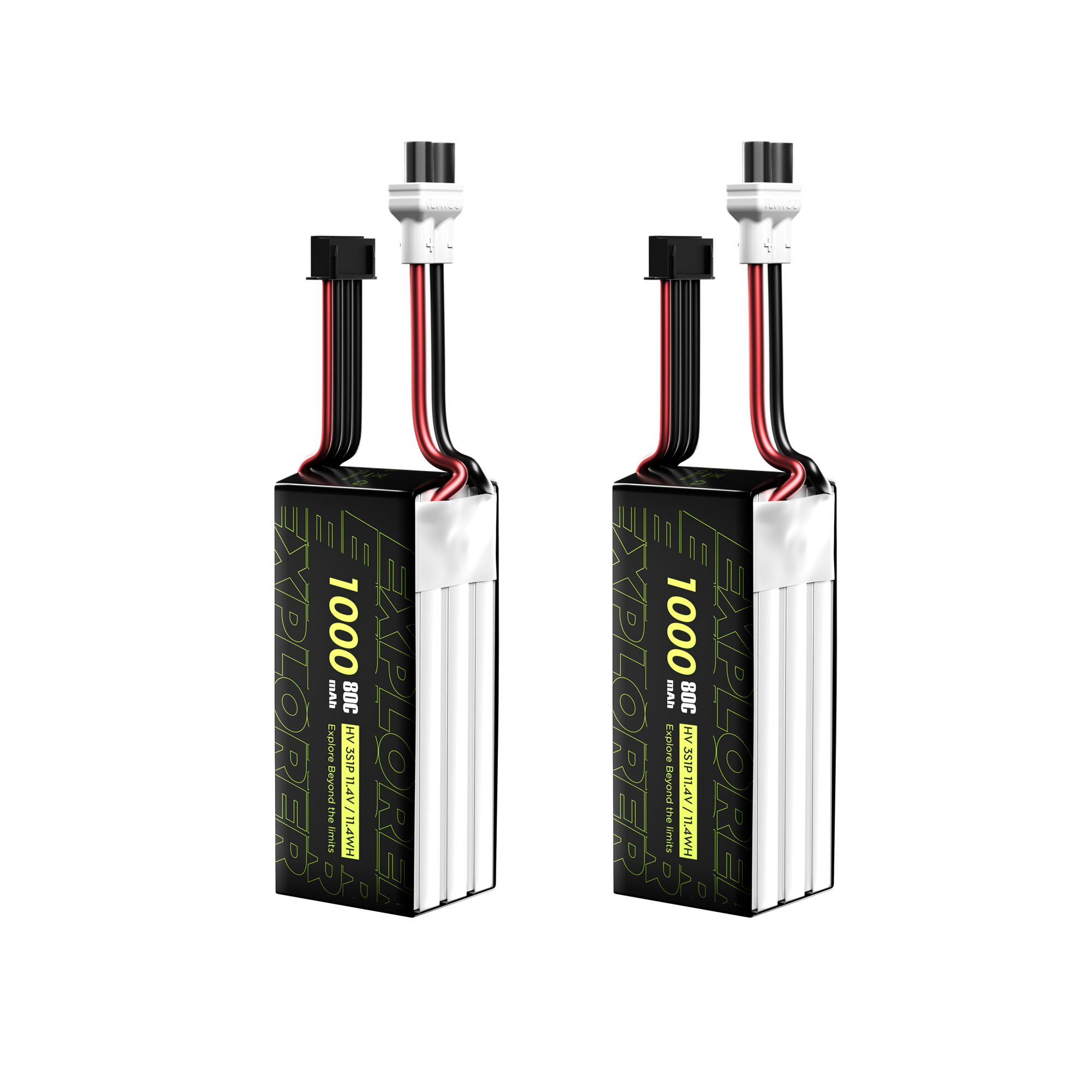 Flywoo Explorer 1000mAh LiHV 3S 80C Batteria XT30UP 2pz