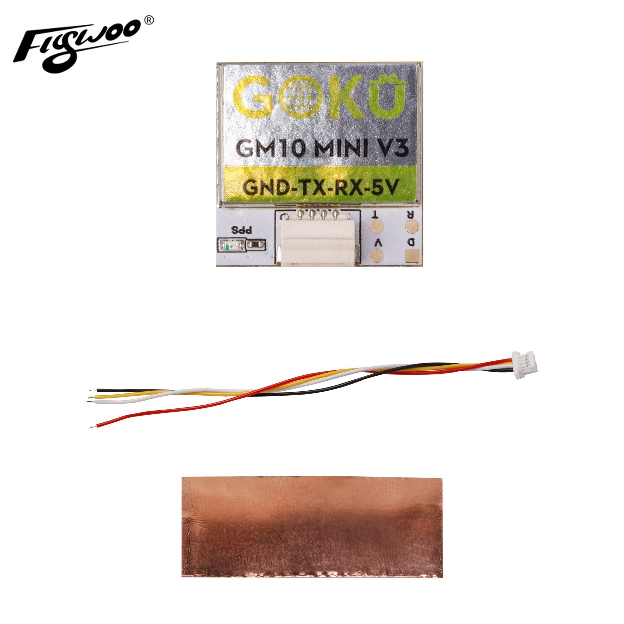 FlyWoo GOKU GM10 Mini V3 modulo GPS 10Hz 4,7g