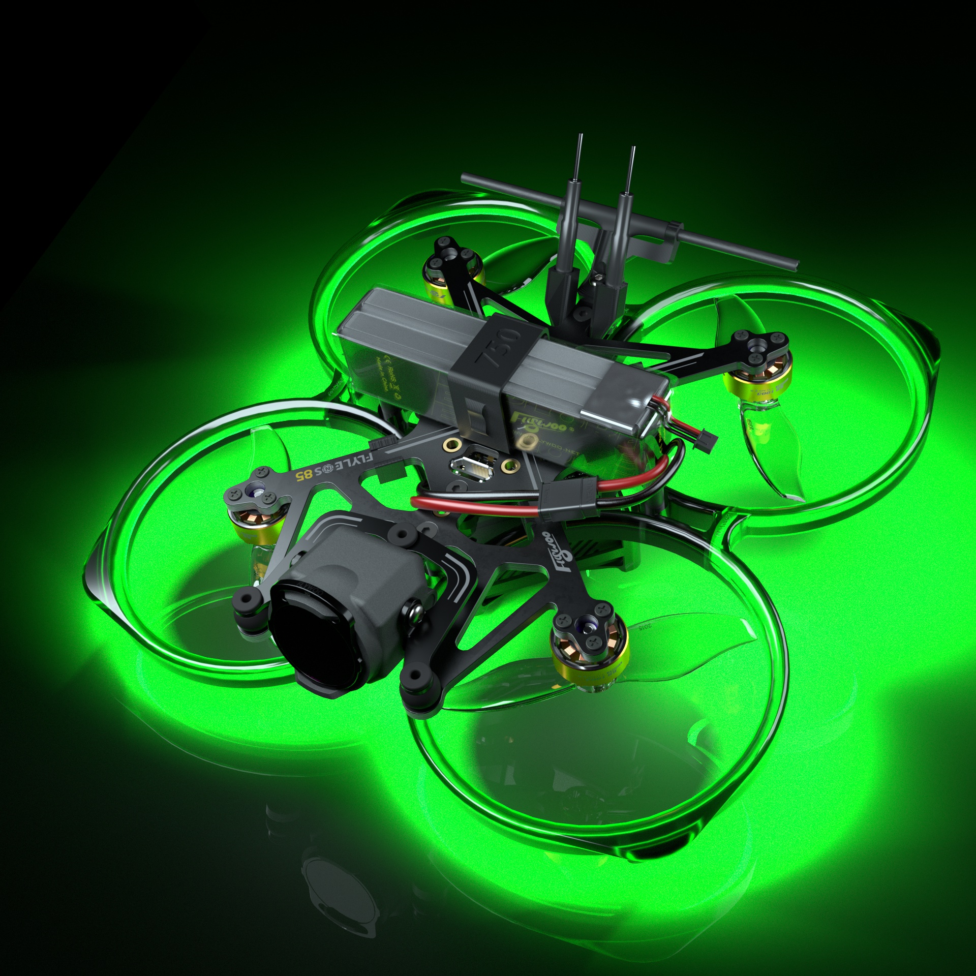 Flywoo FlyLens 85 striscia LED FPV plug&play 3g