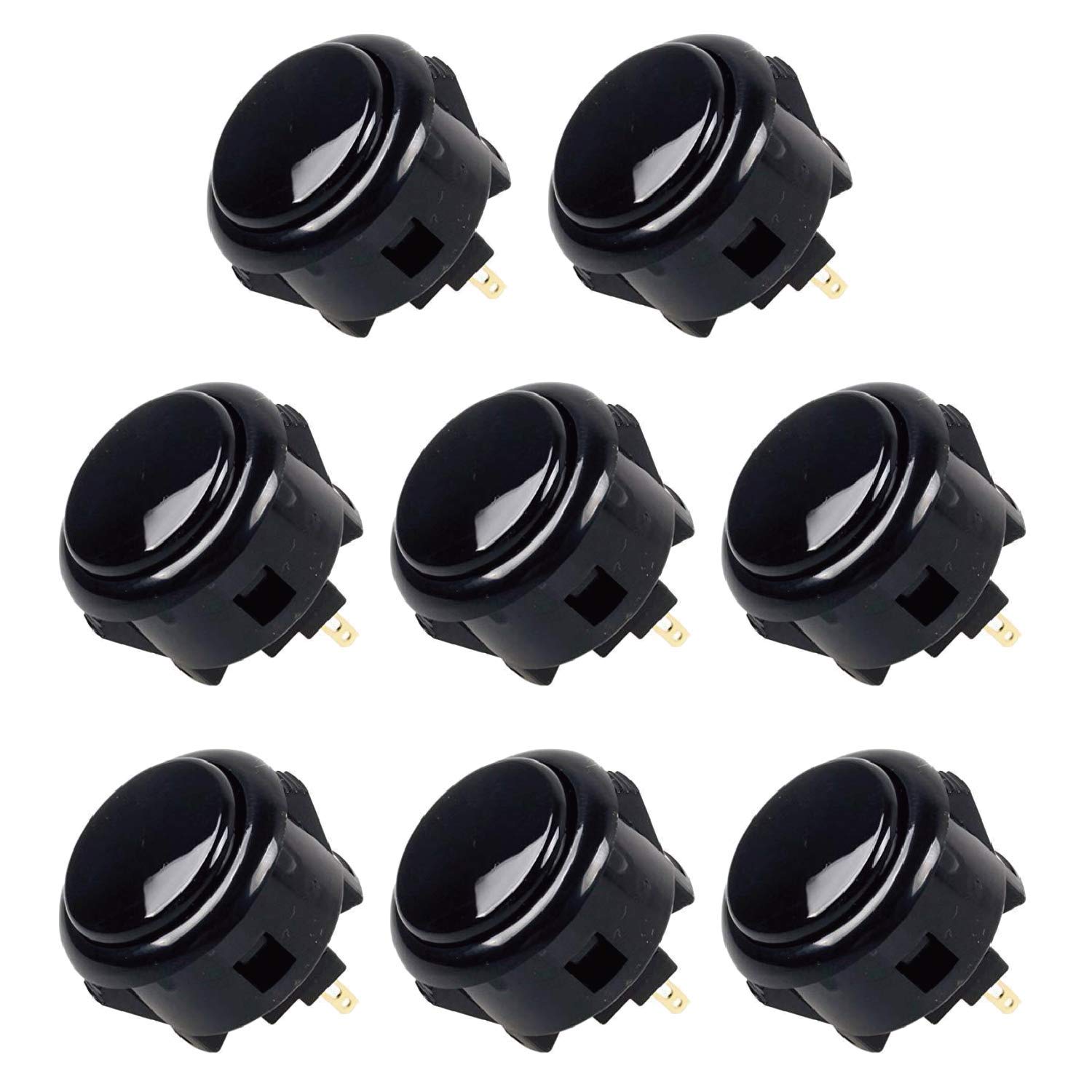 Sanwa OBS OBSC-30-CS Pulsanti Arcade 8pz Fumé