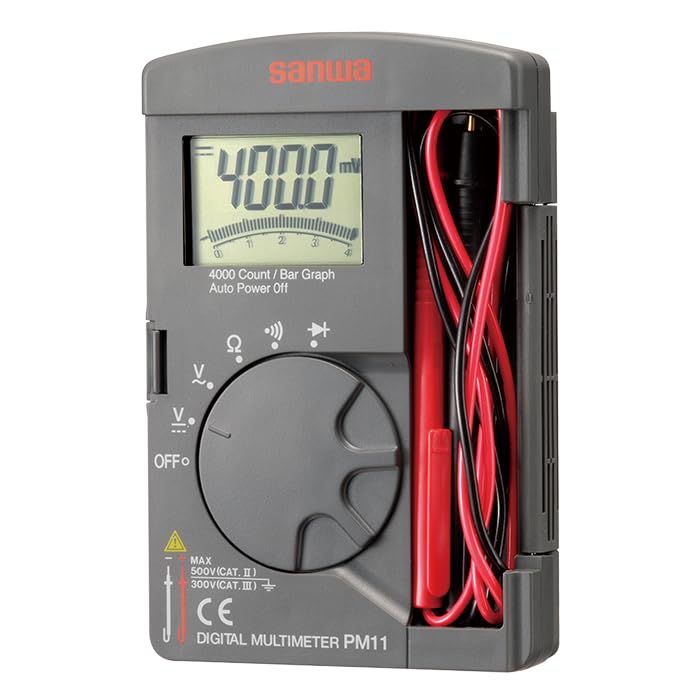 Sanwa PM7a Multimetro Digitale Tascabile 4000 Conteggi DC AC