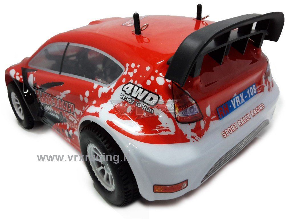 VRX Flash Rally 1:10 Scoppio GO.18 2 Marce RTR Rossa
