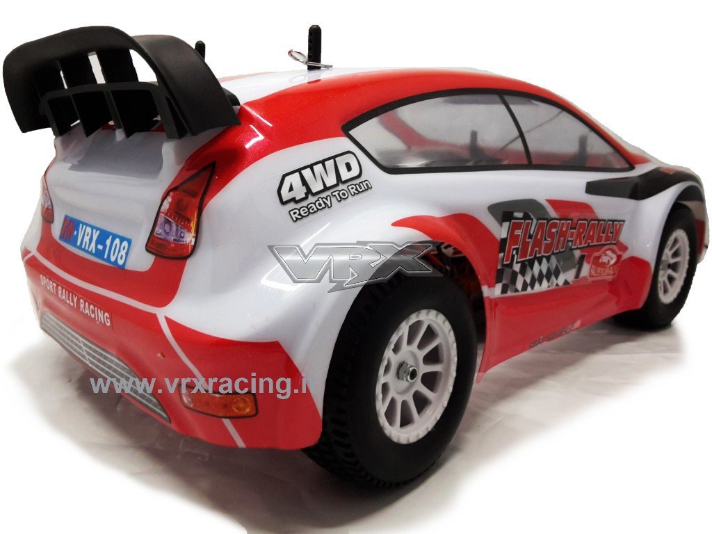 VRX Flash Rally meccanica completa rossa 4WD 1/10 roller