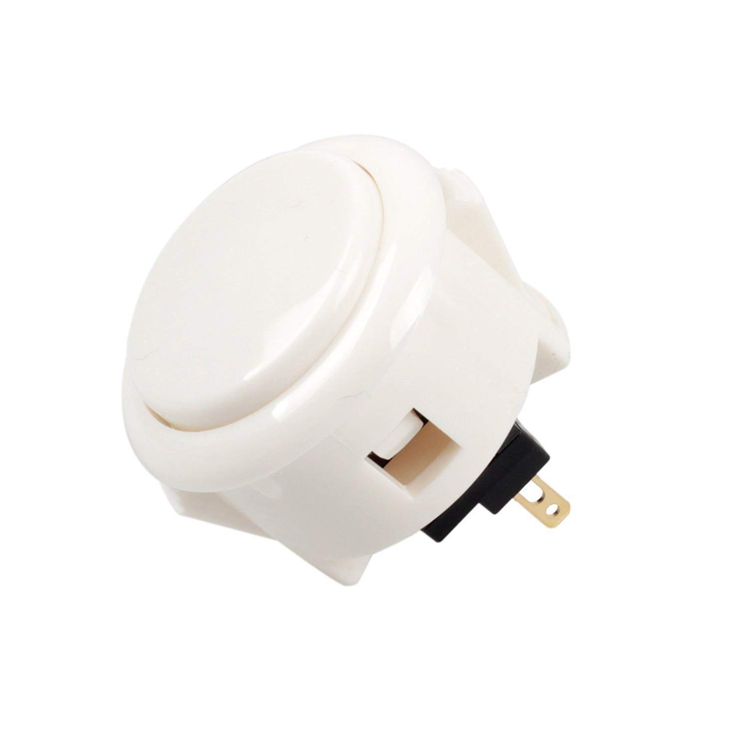 Sanwa OBSF-30 Pulsante Arcade 30mm 8 Pezzi Bianco snap-in