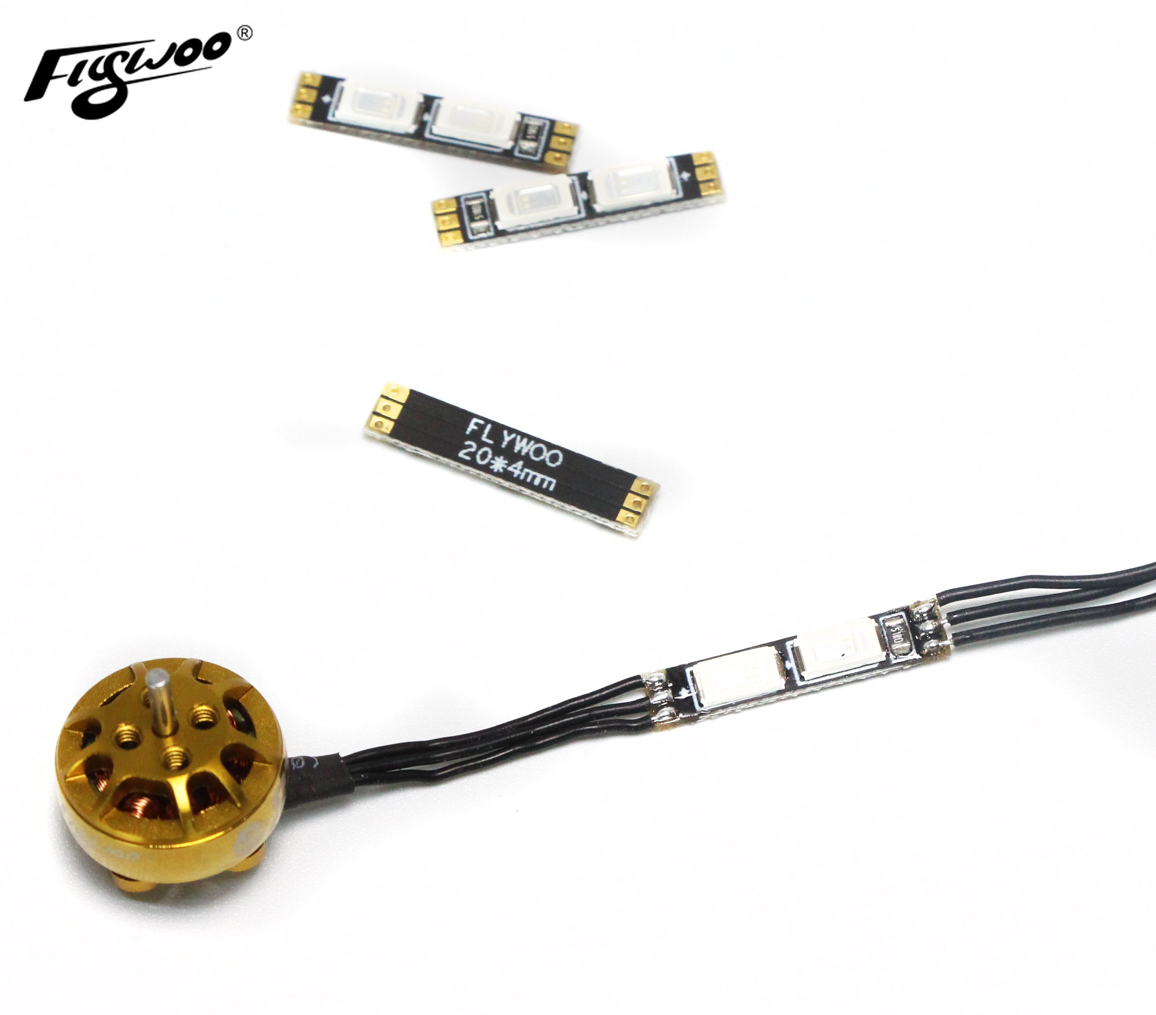 Flywoo Arm LED Board 20mm luce bianca 4 pezzi 1-4S