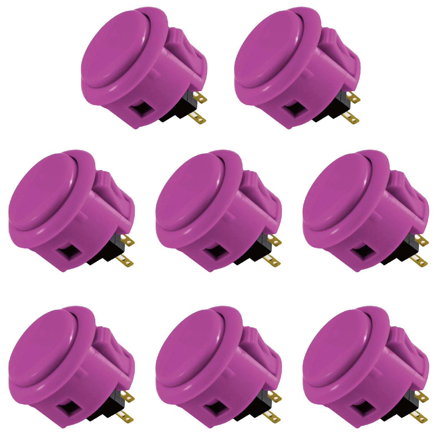 Sanwa OBSF-30 pulsanti arcade 30mm viola 8 pezzi