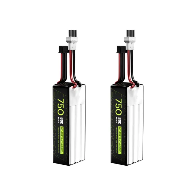 FlyWoo Explorer 750mAh batteria LiHV 3S 80C XT30UP 2pz