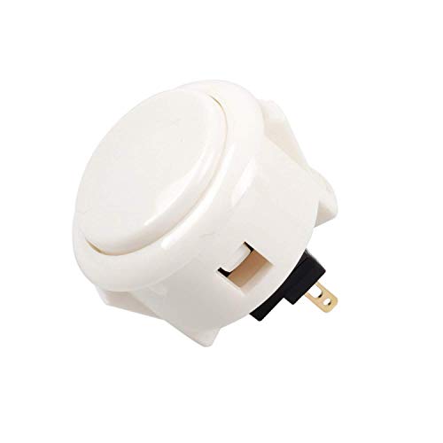 Sanwa OBSF-30 Pulsante Arcade 30mm 8 Pezzi Bianco snap-in