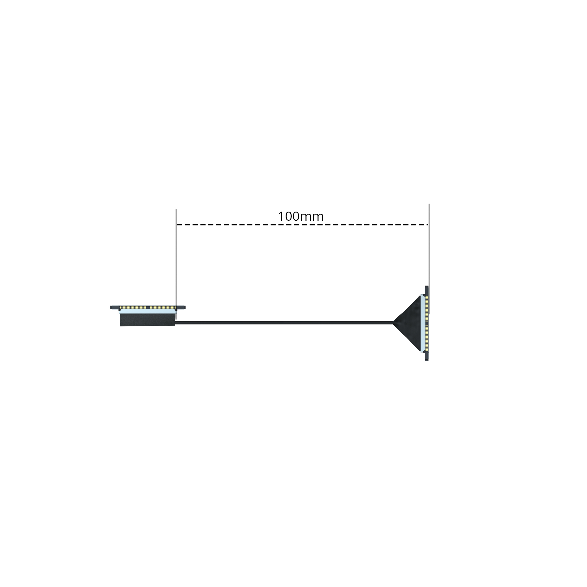 FlyWoo DJI O3 O4 Cavo Coassiale 100mm ricambio flessibile