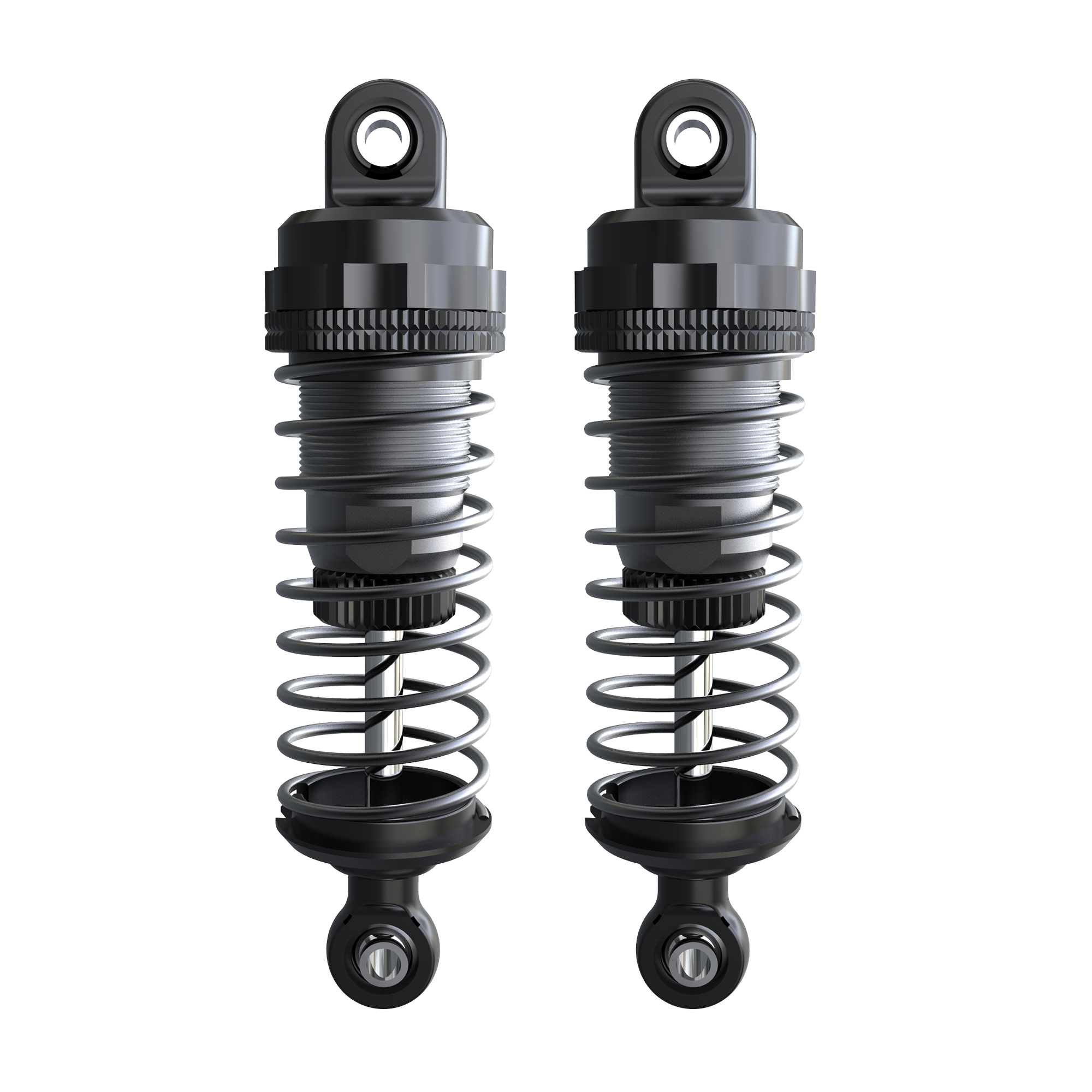 UDI RC P16-009B Ammortizzatori metallo neri per UD1610S 2 pz