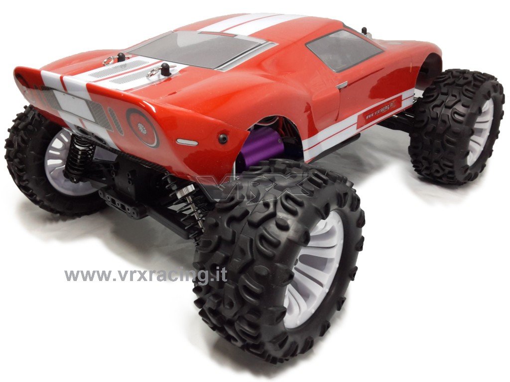VRX Rangster auto RC 1/10 brushless 4WD RTR rosso 3000KV