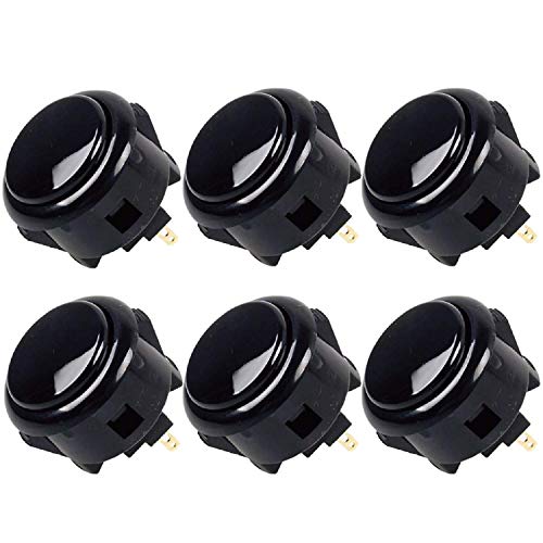 Sanwa OBS OBSC-30-CS Pulsanti Arcade 8pz Fumé