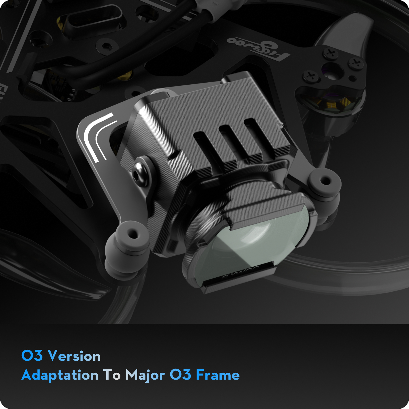Flywoo O4 Lite lente grandangolare 155° kit filtri ND UV