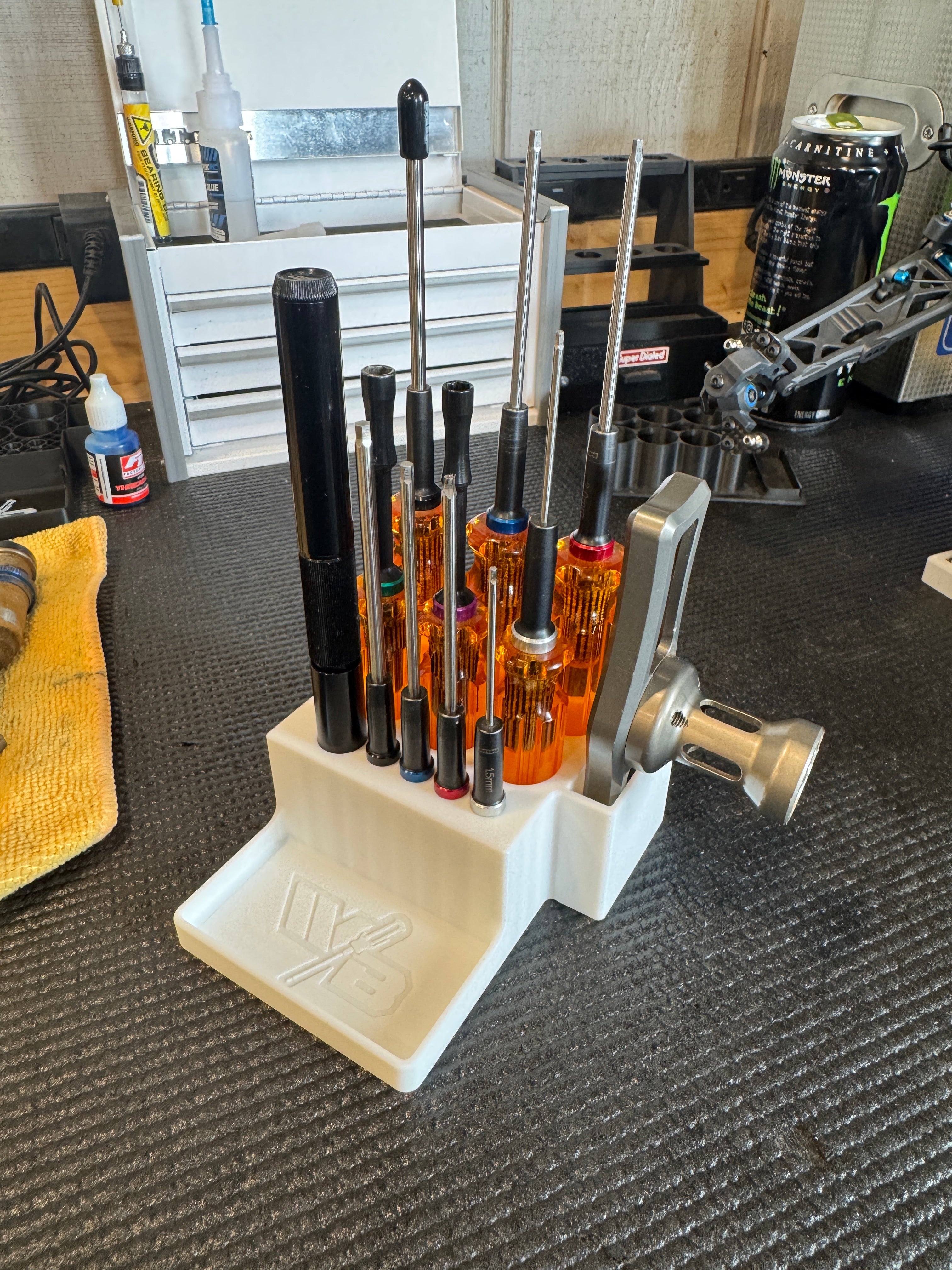Wallie Builds 3D Printing A1 Tool Rack MIP rastrelliera RC nera