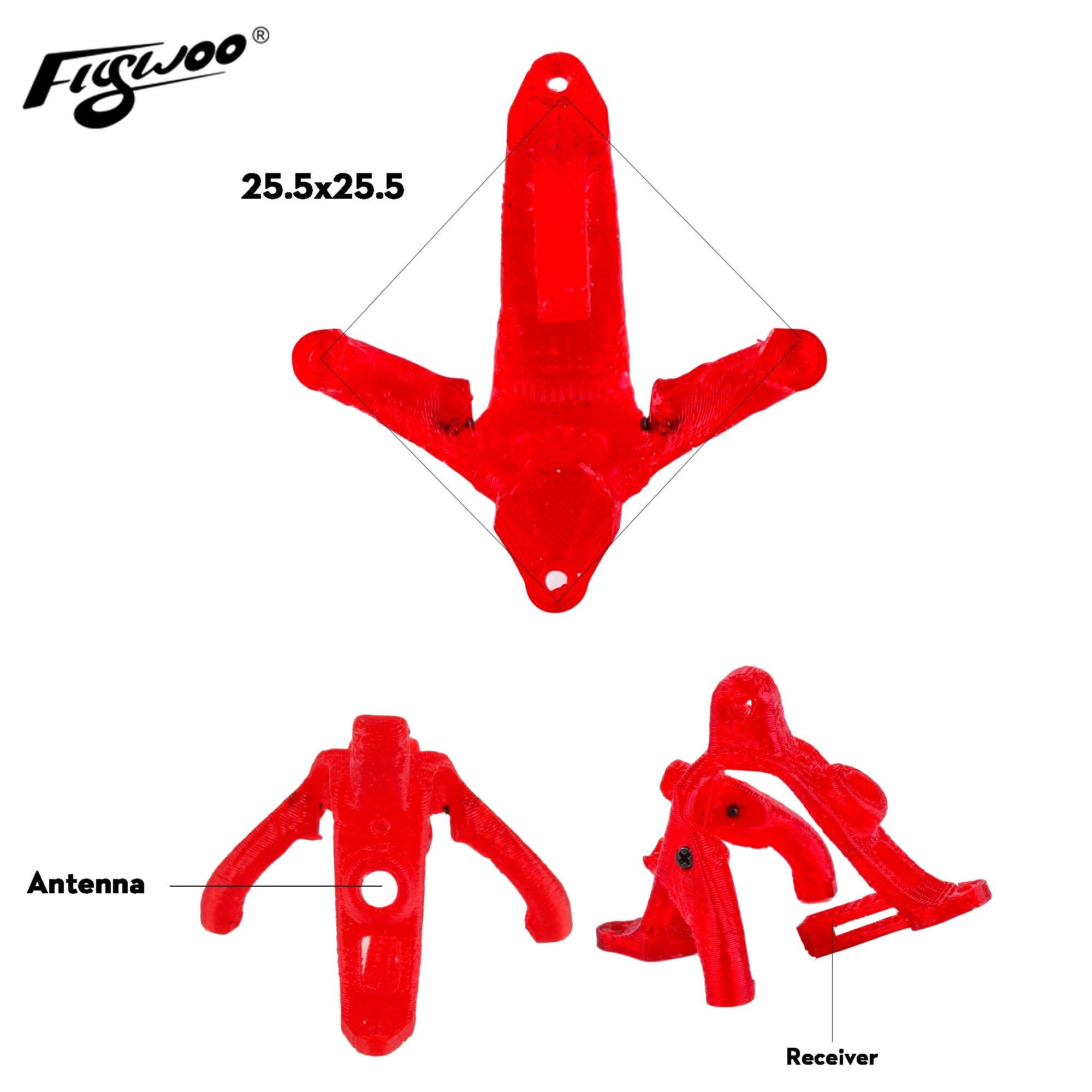 FlyWoo Firefly 2S Nano Baby HDZero Canopy TPU con Viti