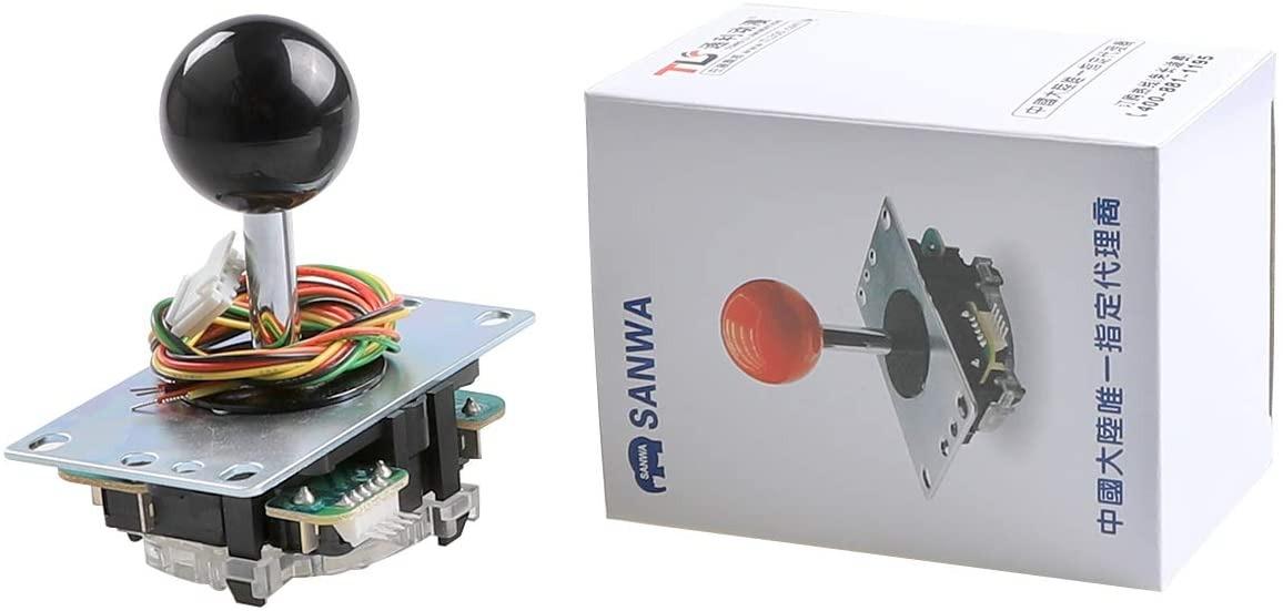 Sanwa JLF-TP-8YT Joystick Arcade Sfera Nera 4/8 Vie