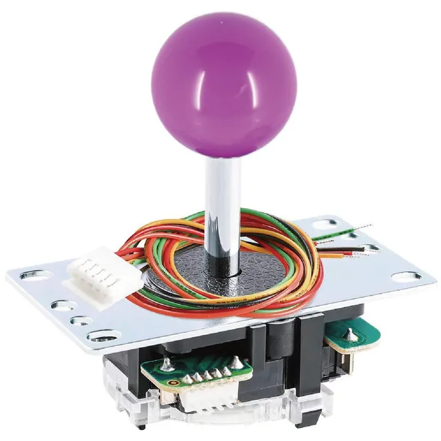 Sanwa JLF-TP-8YT leva joystick arcade viola con piastra