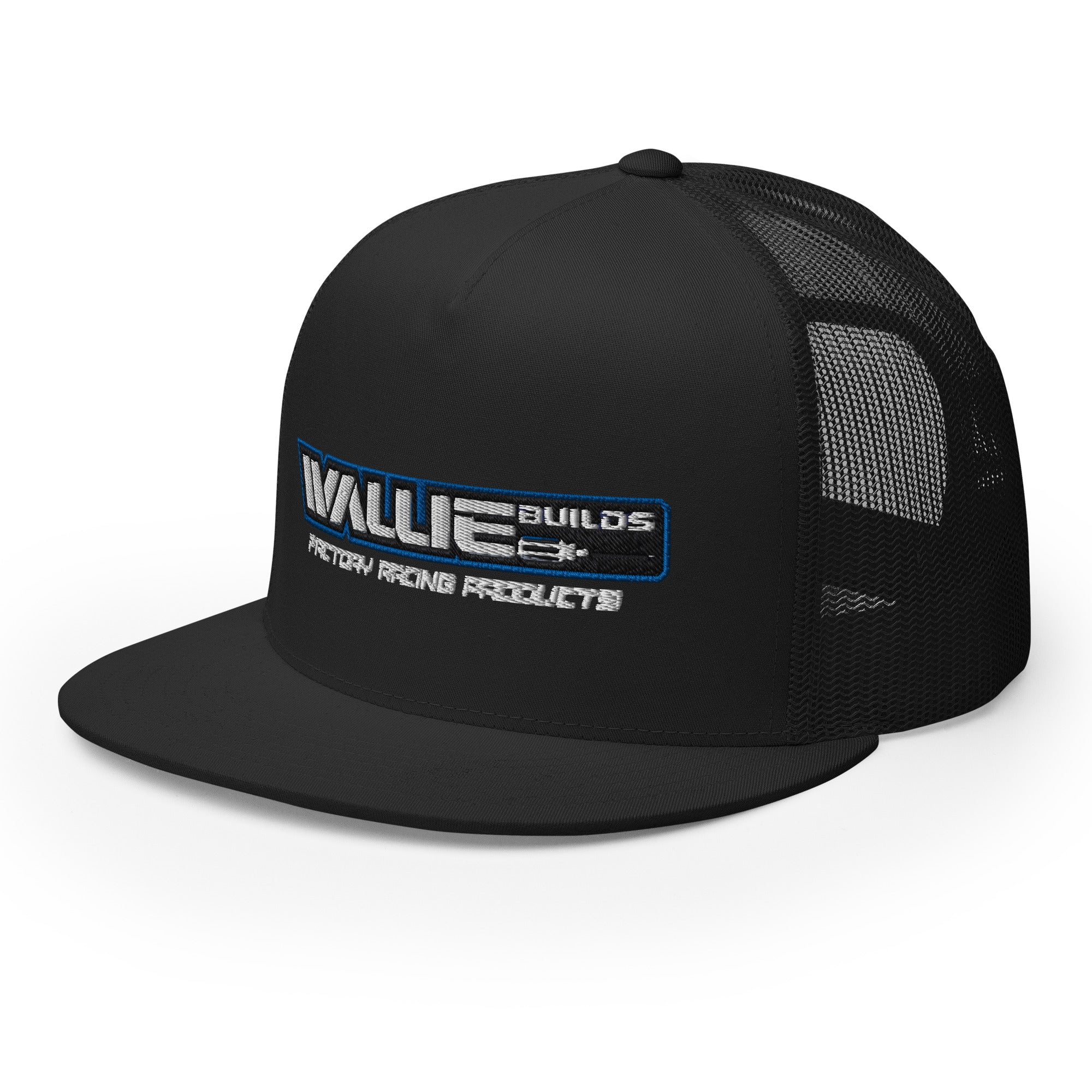 Wallie Builds 2024 Trucker Hat Cappello snapback Nero