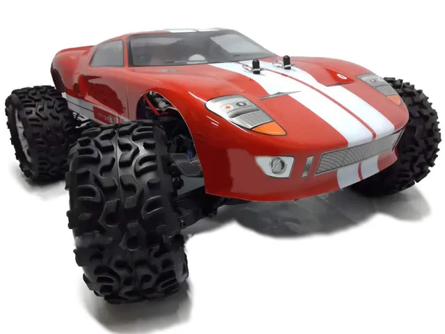 VRX Rangster auto RC 1/10 brushless 4WD RTR rosso 3000KV