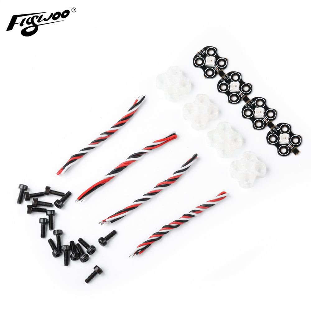Flywoo LED RGB Motore M2 9x9mm 5V 4 Pezzi Betaflight