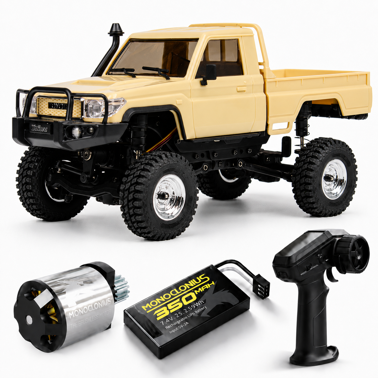 UDi RC UCX2404PRO 1/24 crawler brushless 4WD RTR giallo