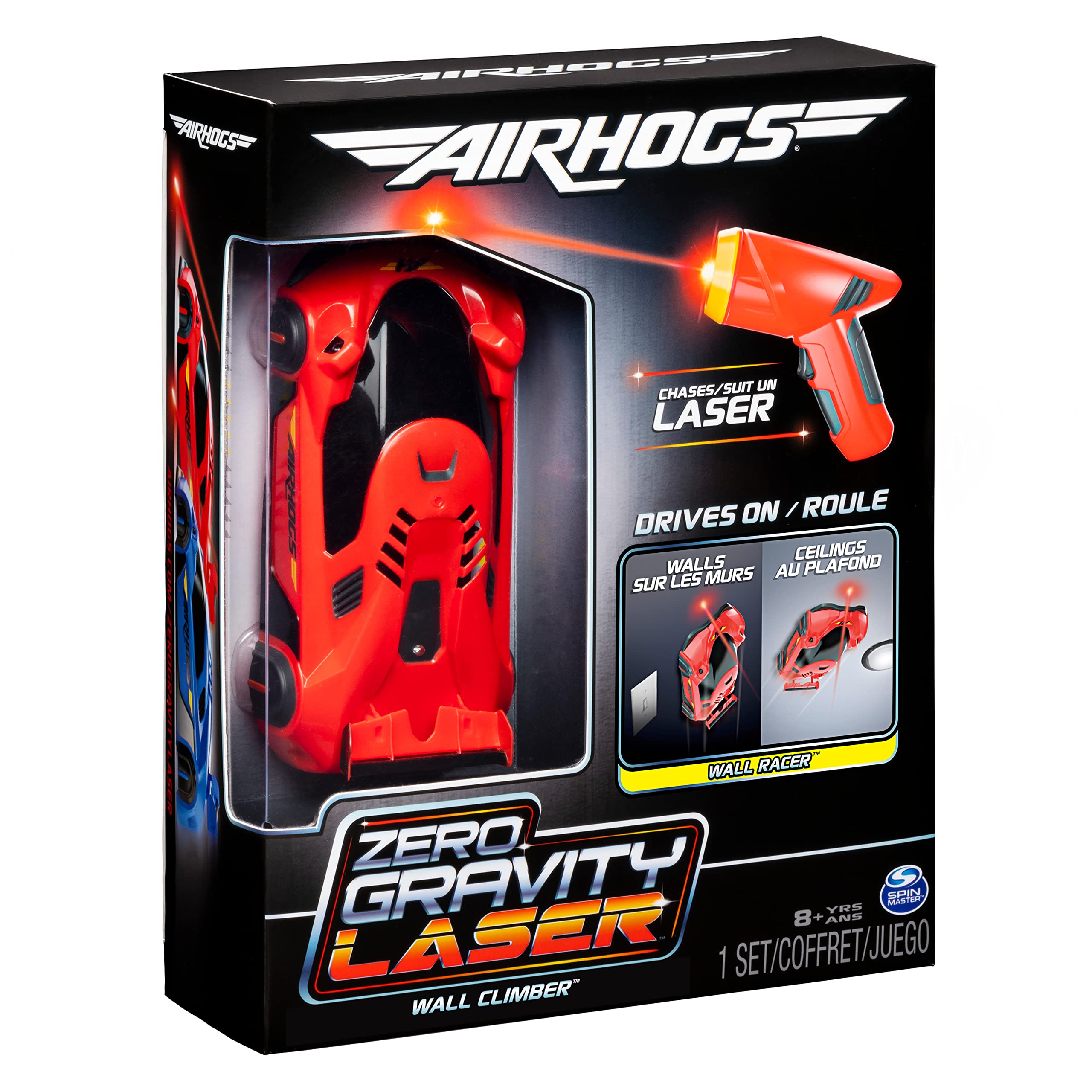 Air Hogs Zero Gravity Laser macchinina da muro rossa