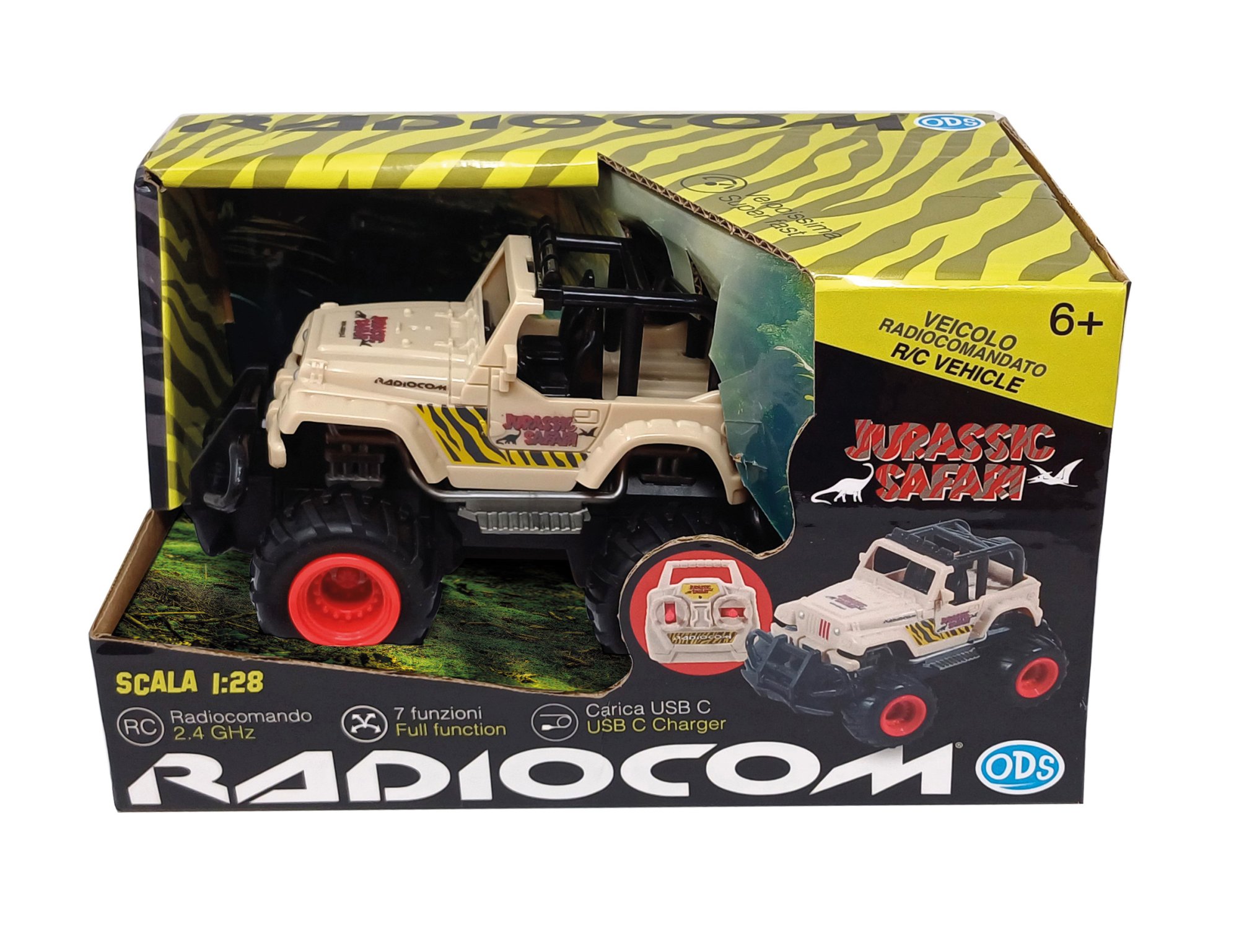 Radiocom Jurassic Safari Auto RC 1:28 USB-C