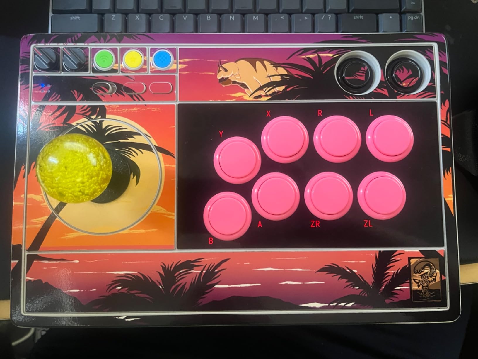 Sanwa OBS OBSF-30 Pulsante Arcade 30mm Rosa 8 pezzi snap-in