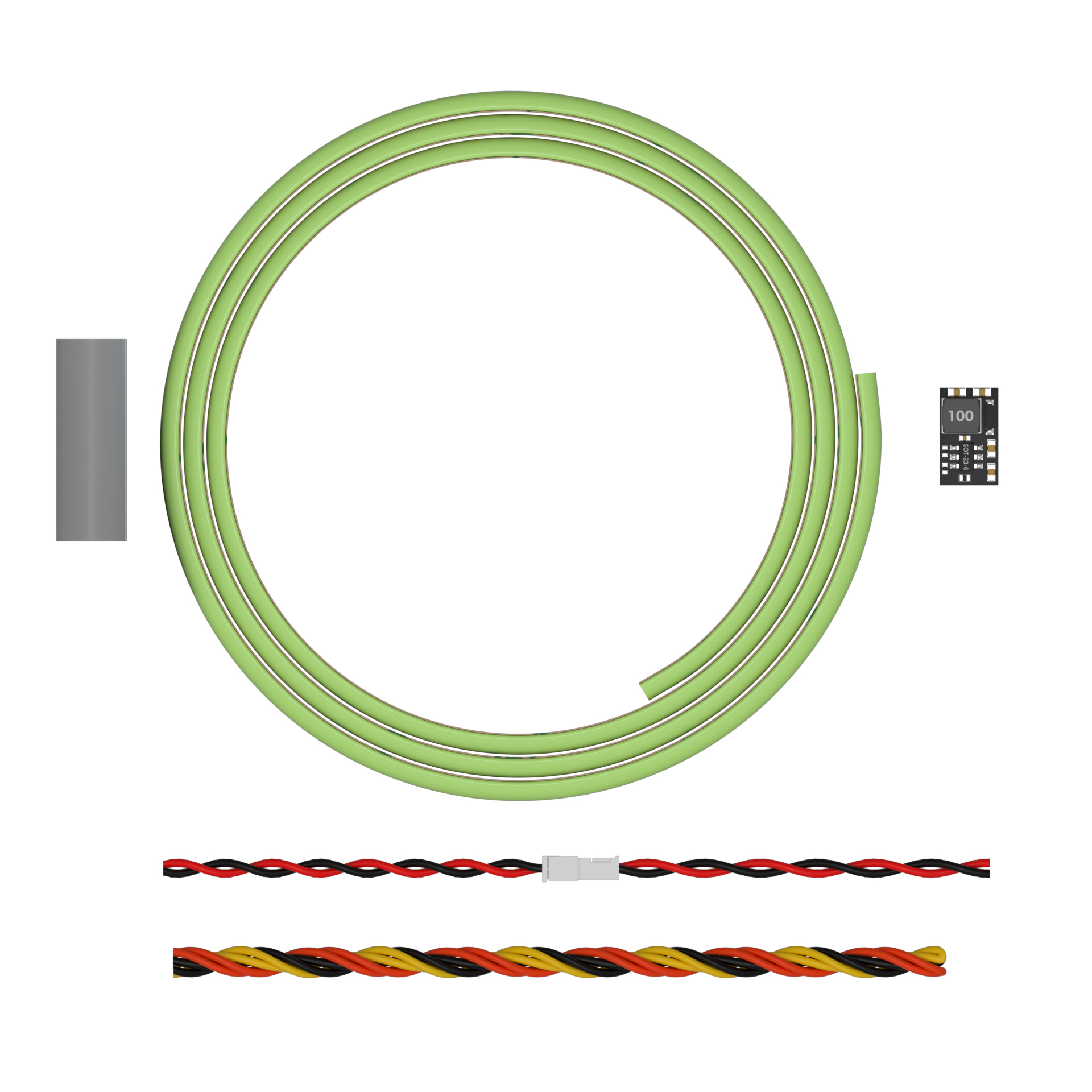 Flywoo LED Flessibile + BEC 3,3V Striscia 2,7 mm 1 m
