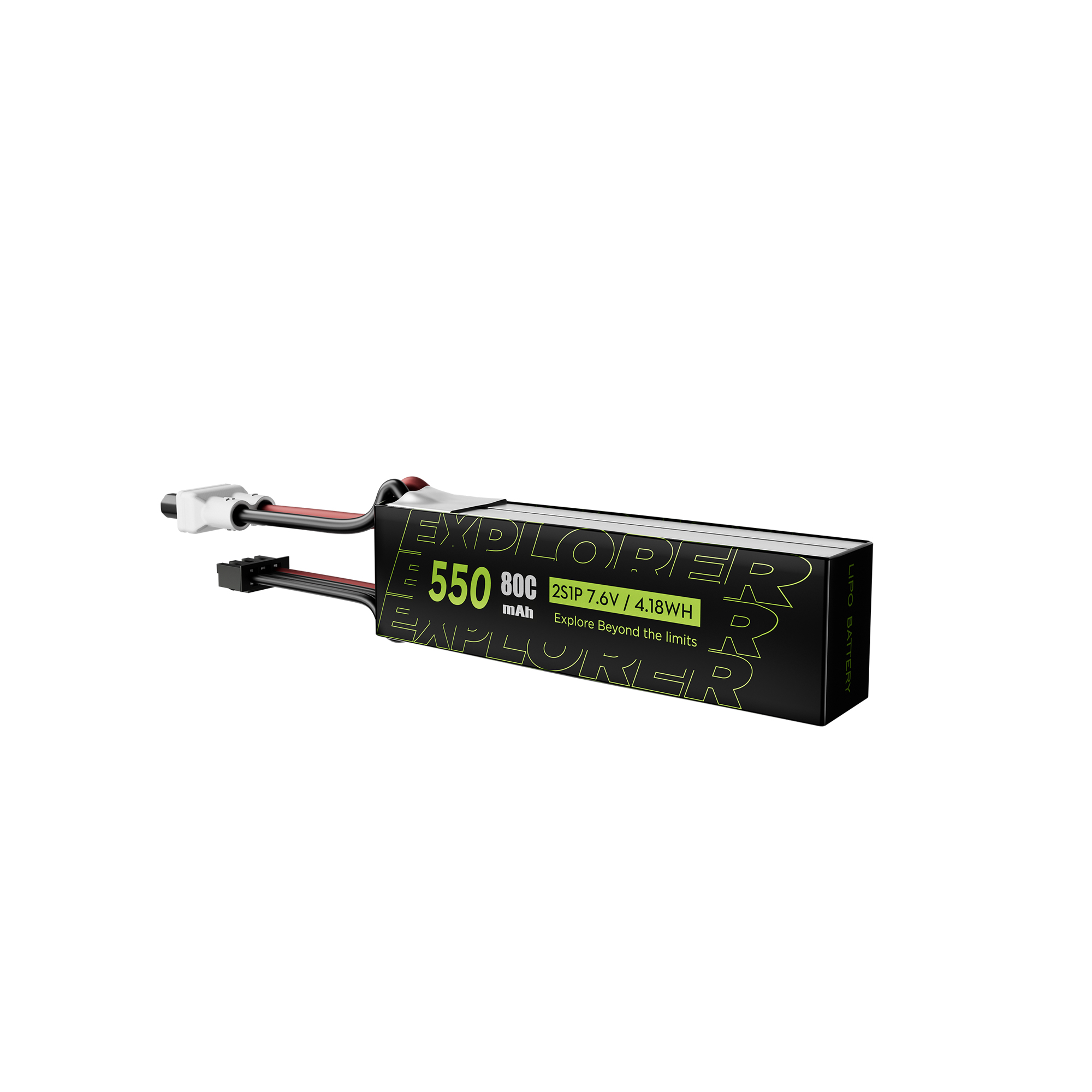 Flywoo Explorer 550mAh 2S batteria LiHV 80C XT30UP 2 pezzi