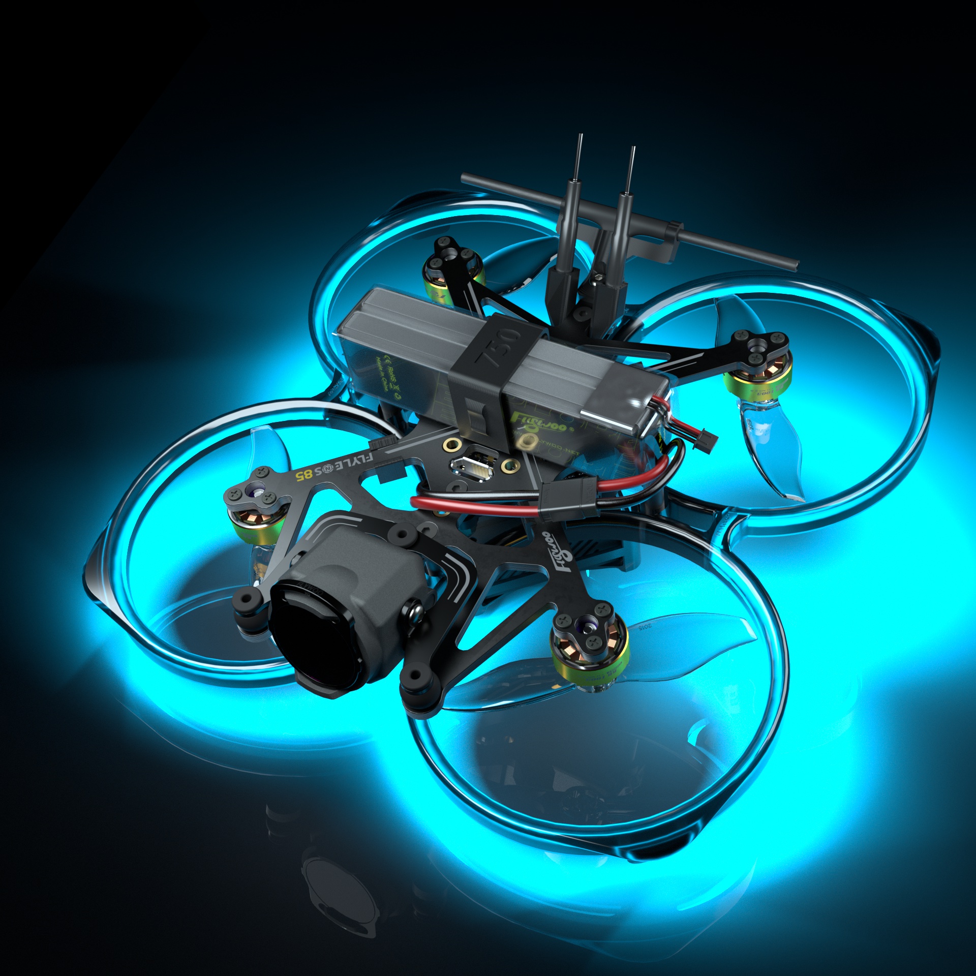 Flywoo FlyLens 85 striscia LED FPV plug&play 3g