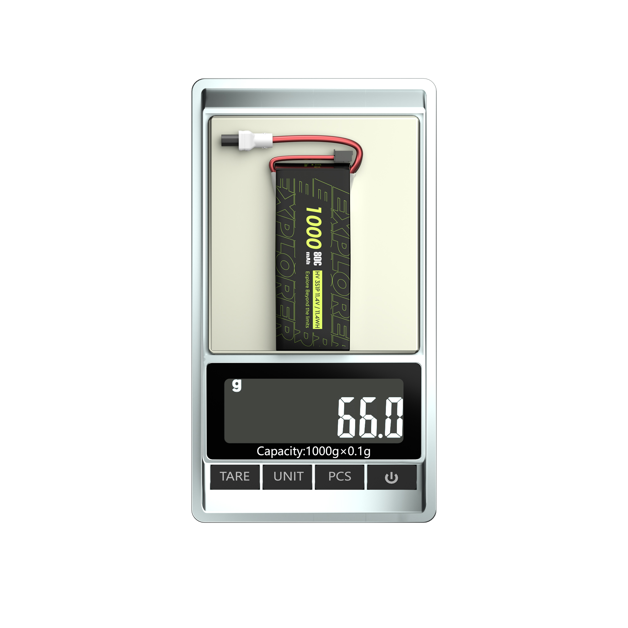 Flywoo Explorer 1000mAh LiHV 3S 80C Batteria XT30UP 2pz