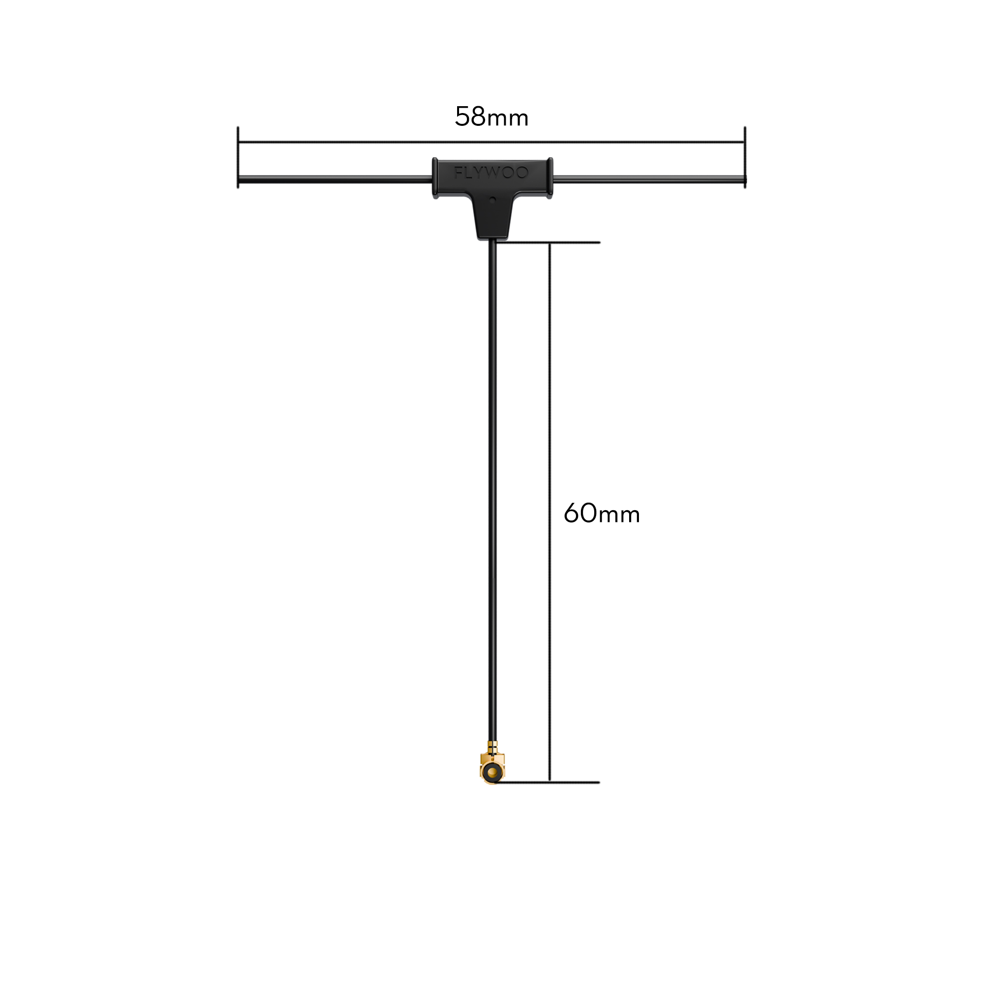 Flywoo Minimortal ELRS 2.4G Antenna PCB T UFL 40mm