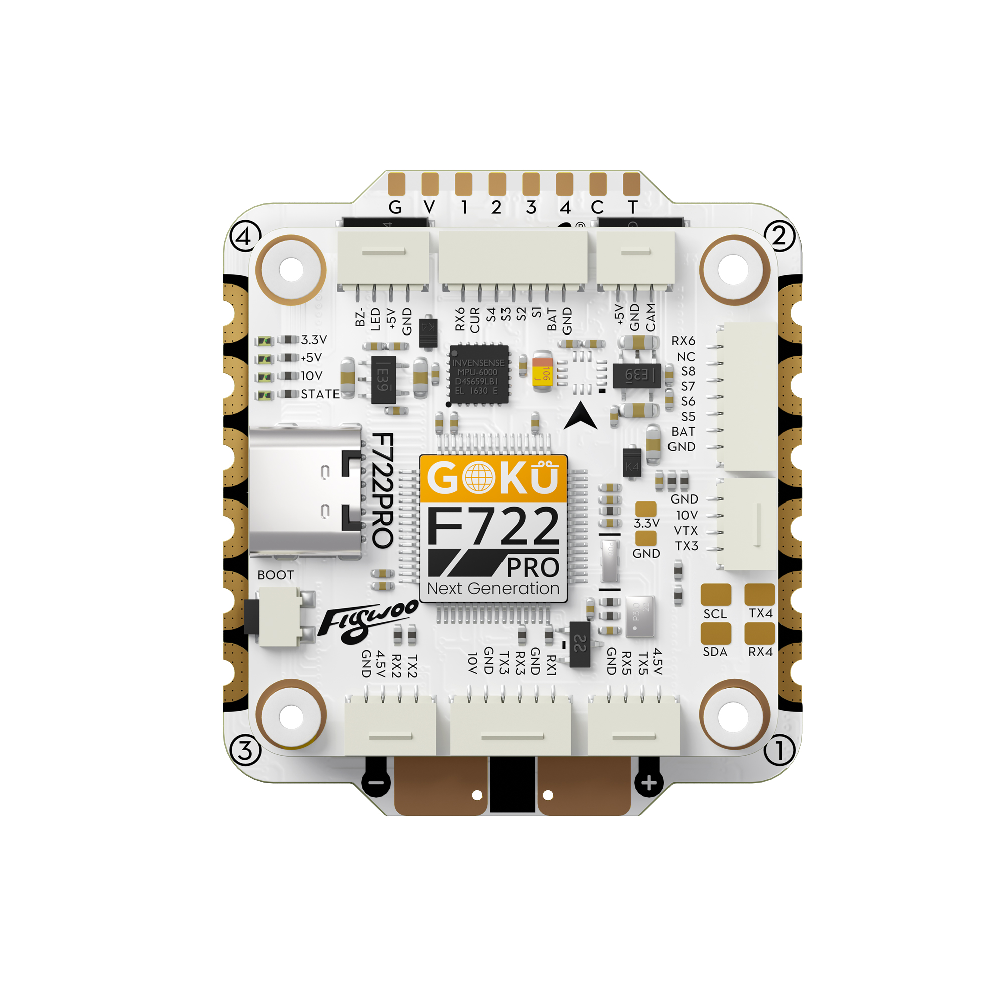 Flywoo GOKU F722 Pro V2 Stack 30x30 55A 32Bit O4
