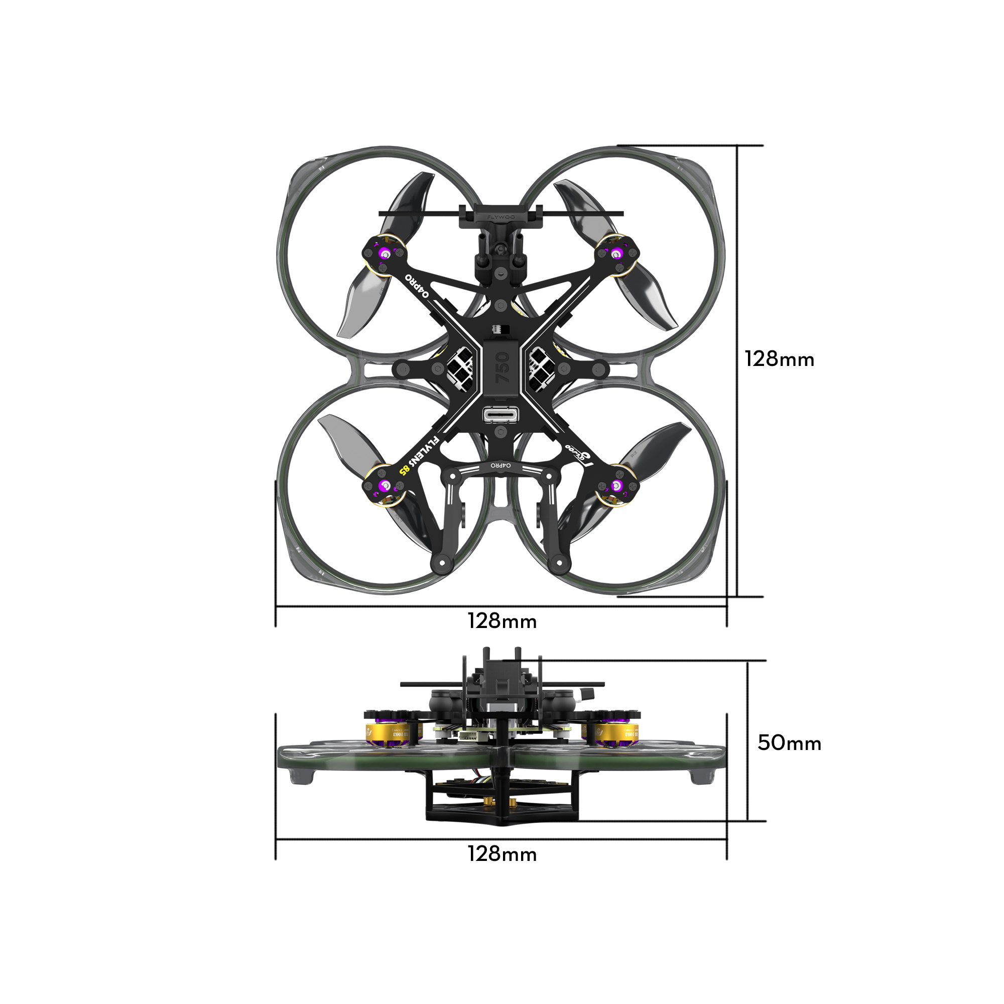 Flywoo Flylens 85 DJI O4 Wide Cinewhoop 2S 4K 8min