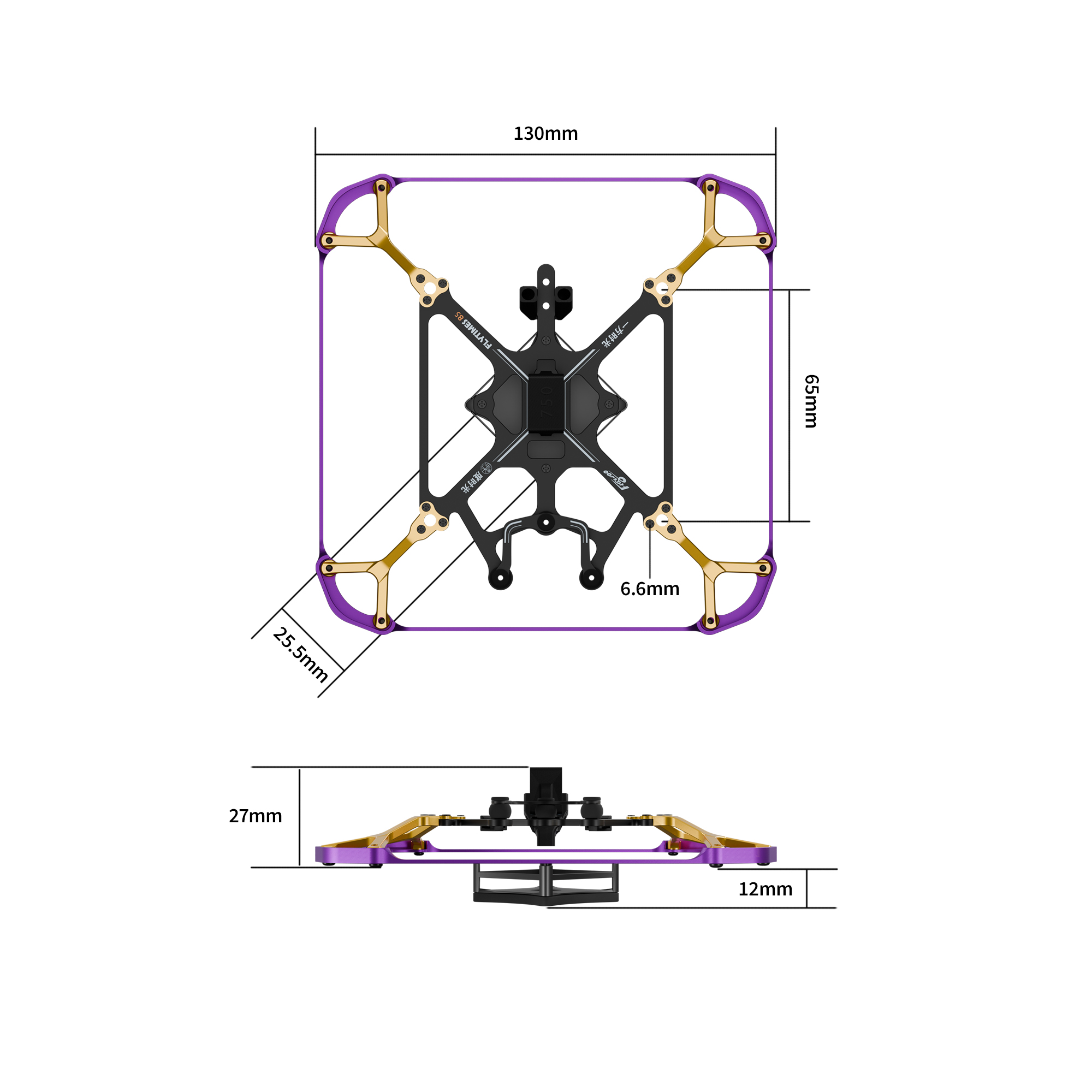 Flywoo Flytimes 85 frame kit telaio FPV 2 pollici 18,5g