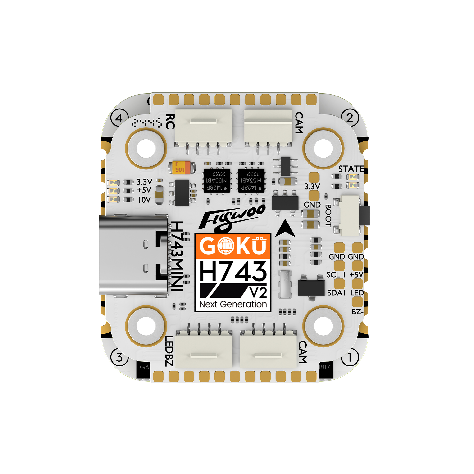 Flywoo GOKU H743 PRO Mini Stack 45A 20x20 O4 Pro