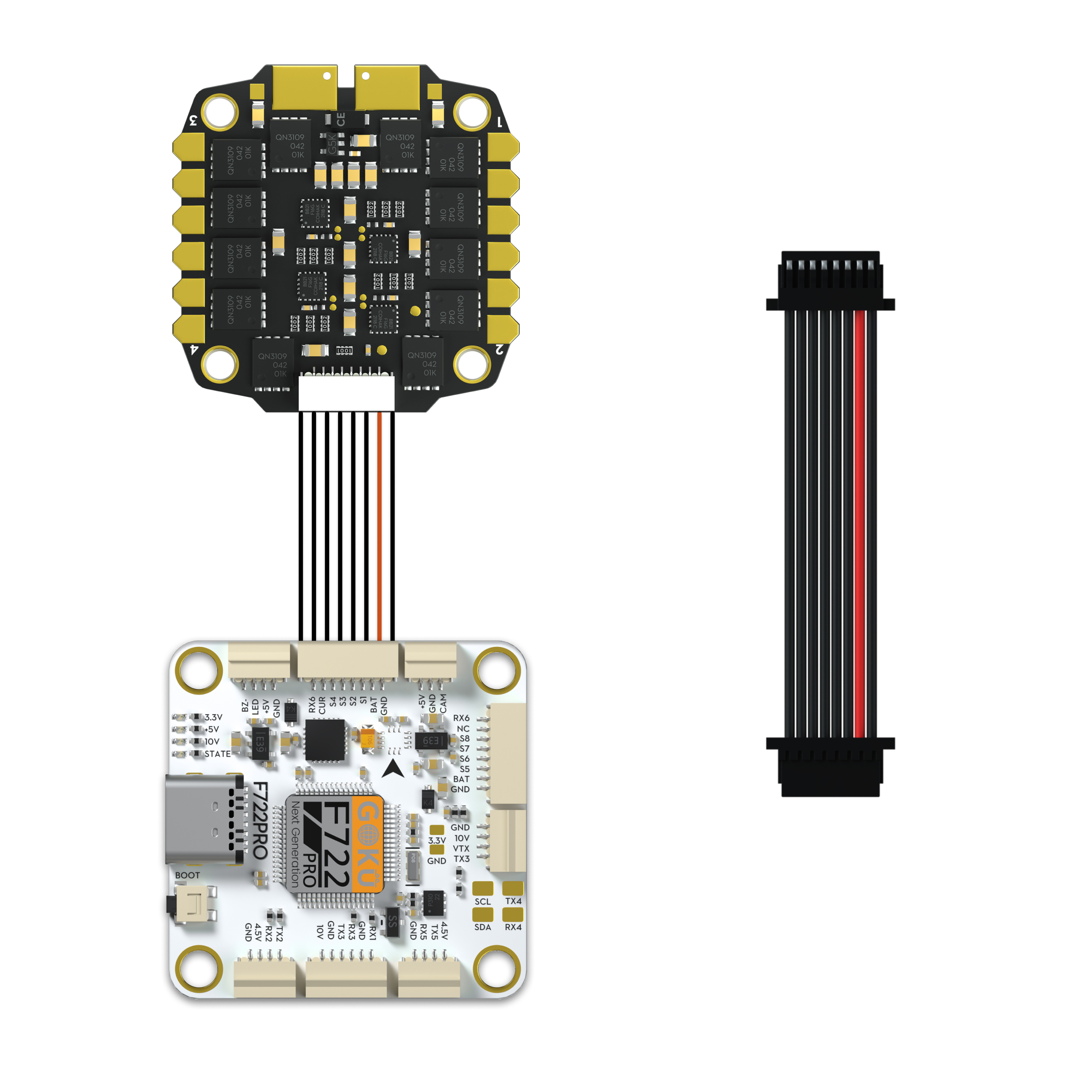 Flywoo FPV Gears Cavo JST-SH 8Pin FC-ESC 40mm 2 Pezzi