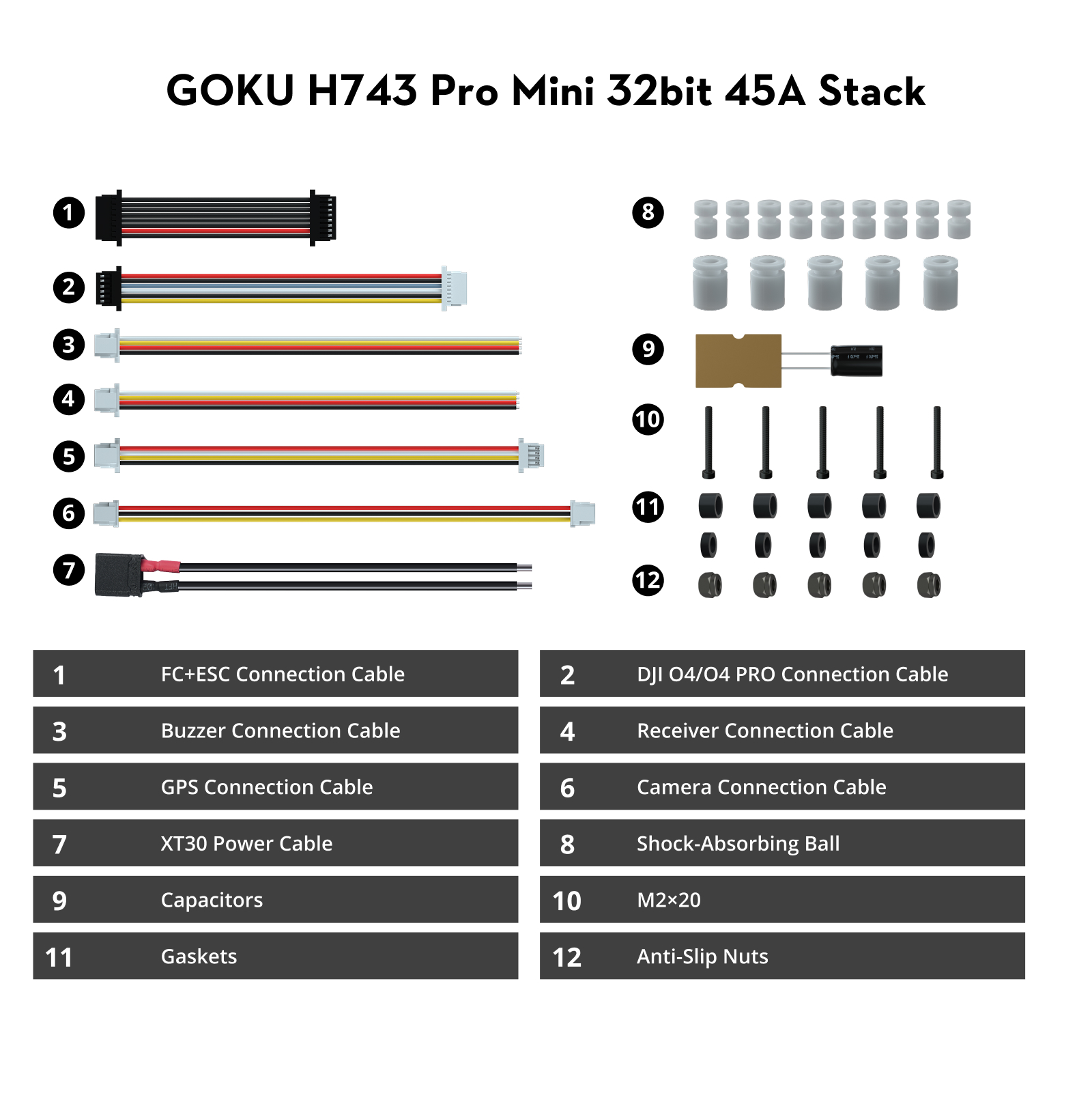 Flywoo GOKU H743 PRO Mini Stack 45A 20x20 O4 Pro