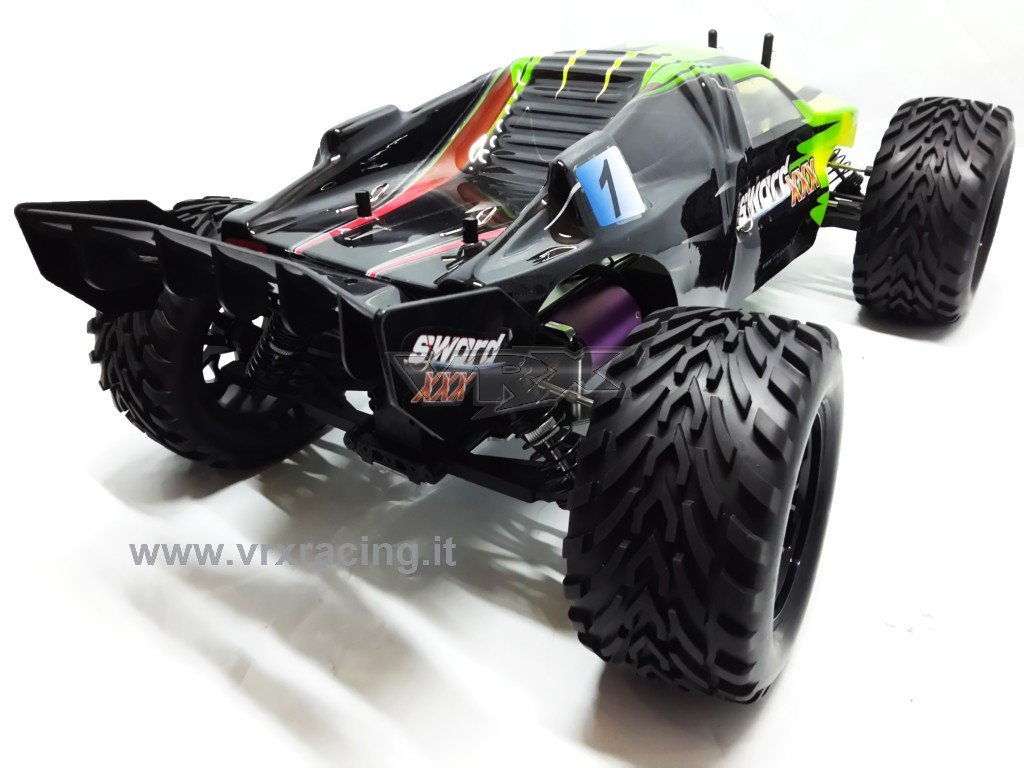 VRX XXX Sword 1/10 truggy brushless RTR 4WD nera verde 3000Kv