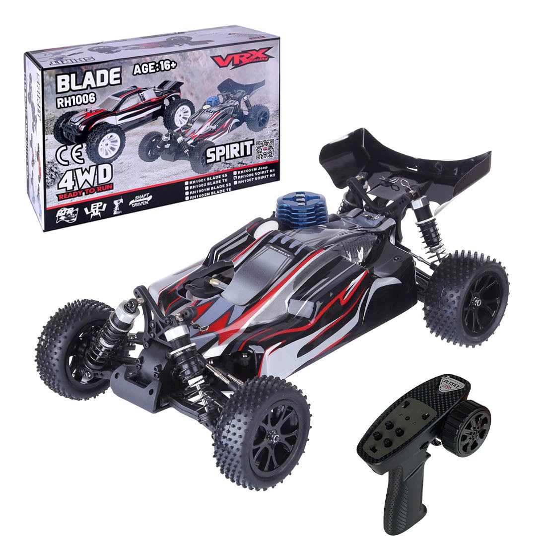 VRX RH1006 Auto Nitro 1/10 4WD RTR off-road serbatoio 80 cc