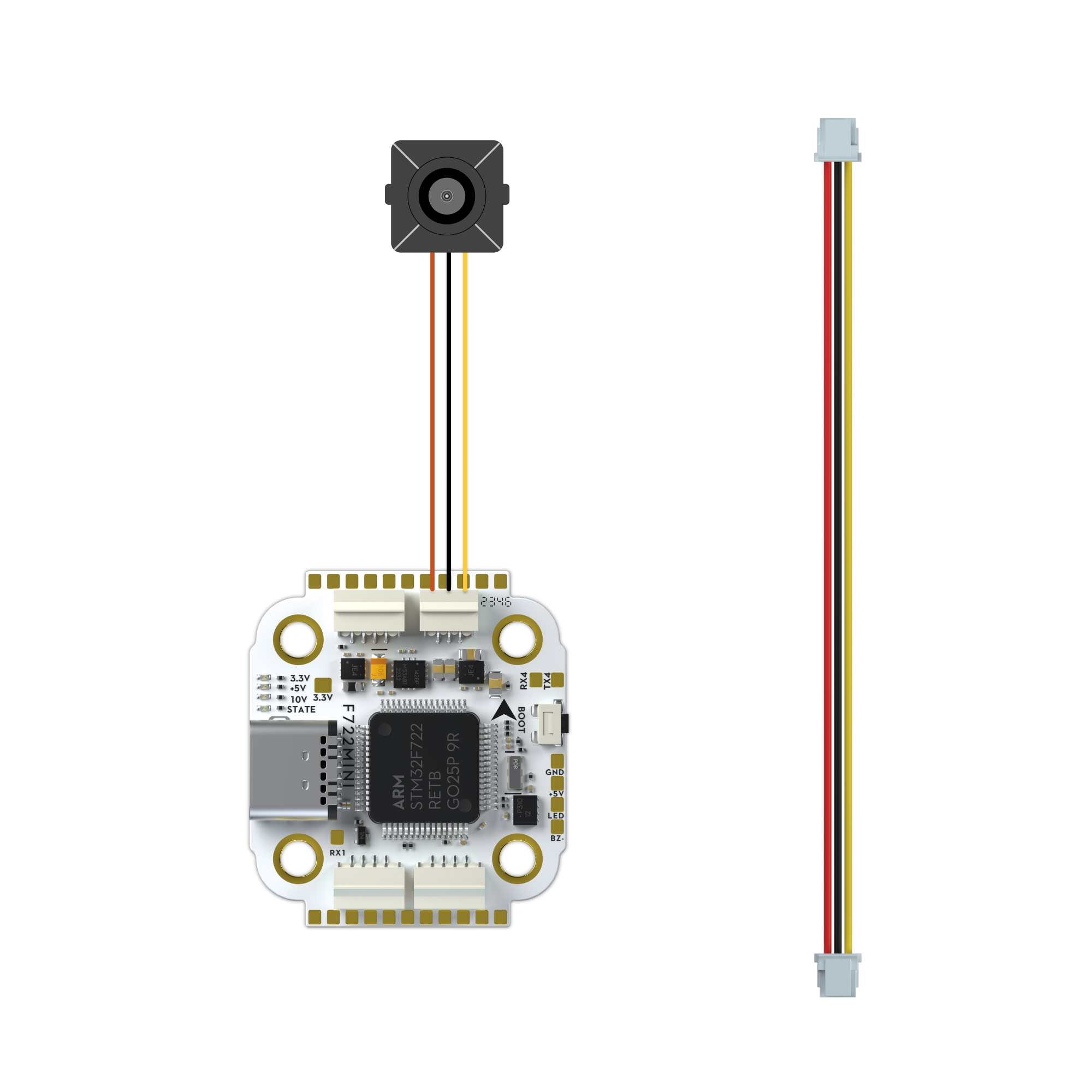 FlyWoo Cavo FC-Cam JST SH 1,0-1,25 mm 80 mm 2 pezzi