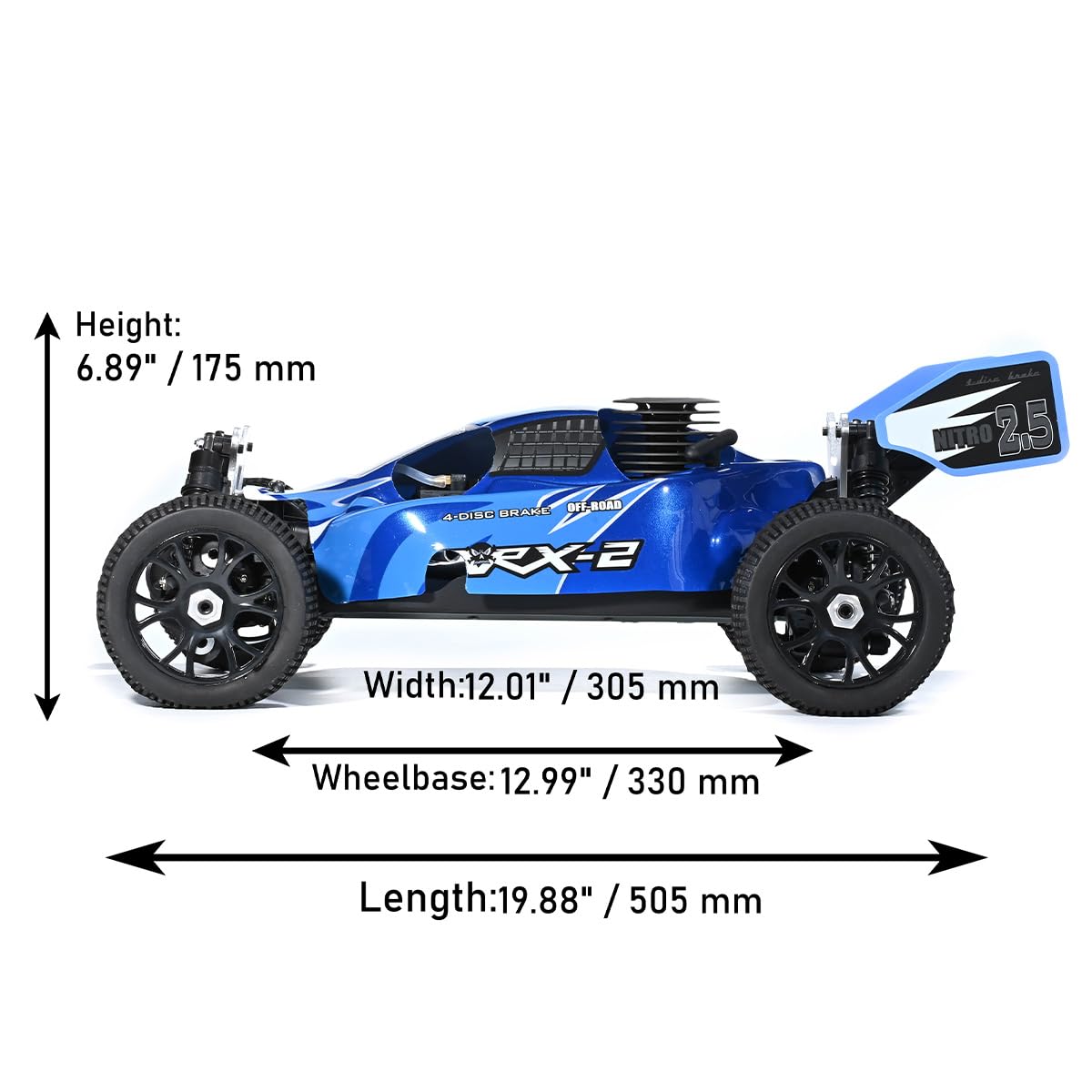 VRX RH802 Auto Nitro 1/8 4WD RTR 70 km/h off-road SH.21