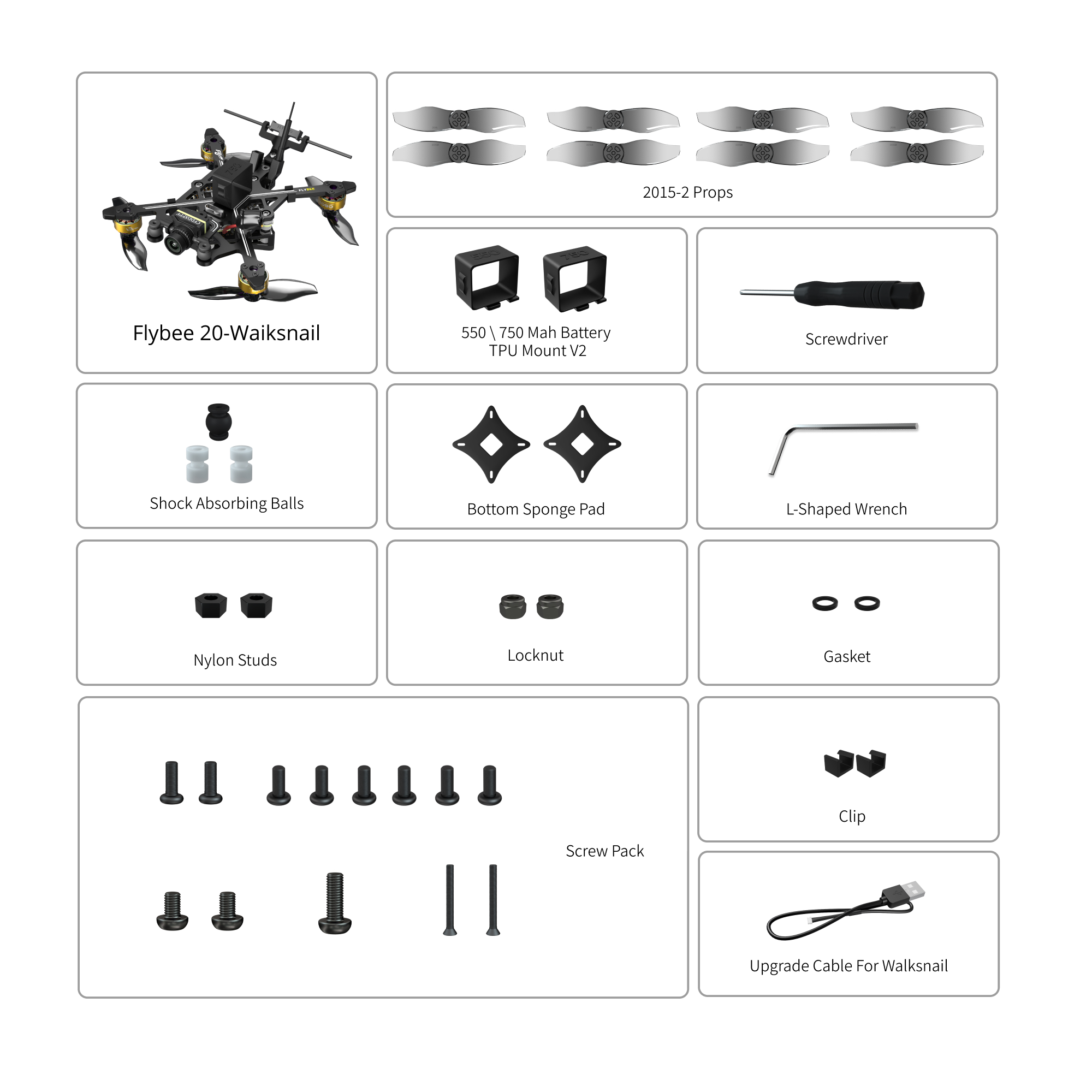 Flywoo Flybee 20 HD Walksnail 2S Micro Drone 47,6g