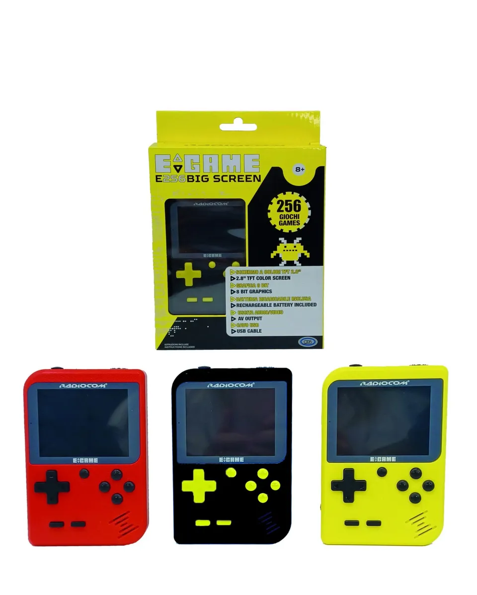 Radiocom Egame E256 Big Screen console gioco portatile AV