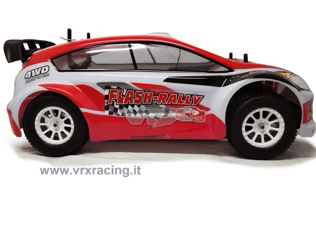 VRX Flash Rally meccanica completa rossa 4WD 1/10 roller