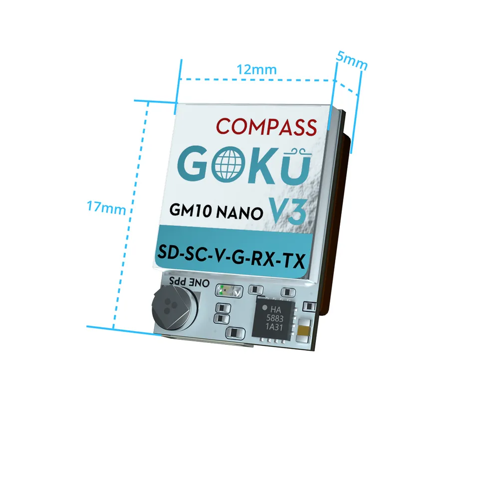 FlyWoo GOKU GM10 Nano V3 modulo GPS drone FPV con bussola
