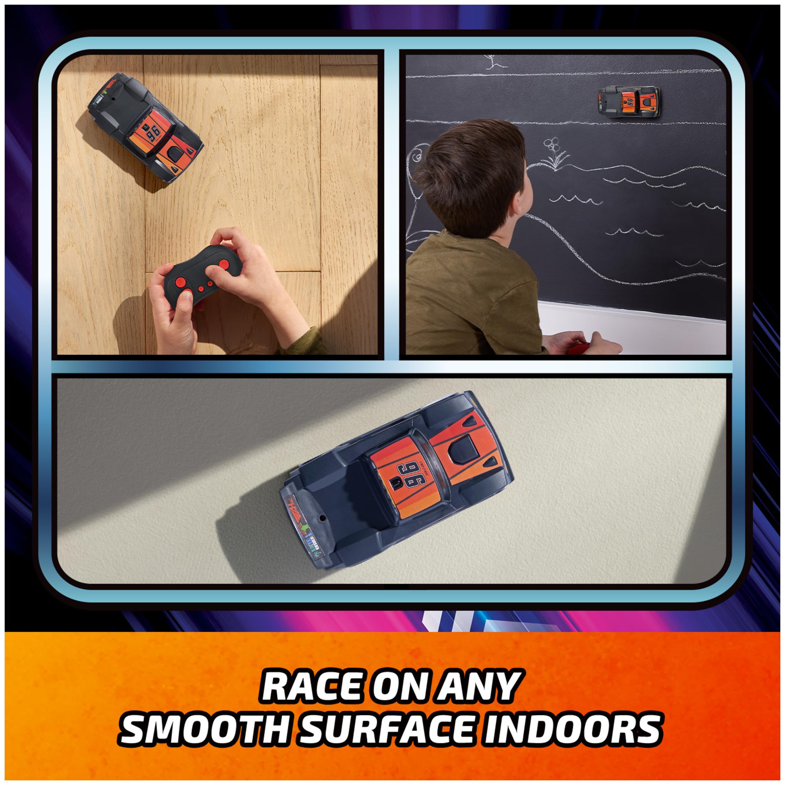 Air Hogs Zero Gravity Wall Climber Auto RC Nera USB-C