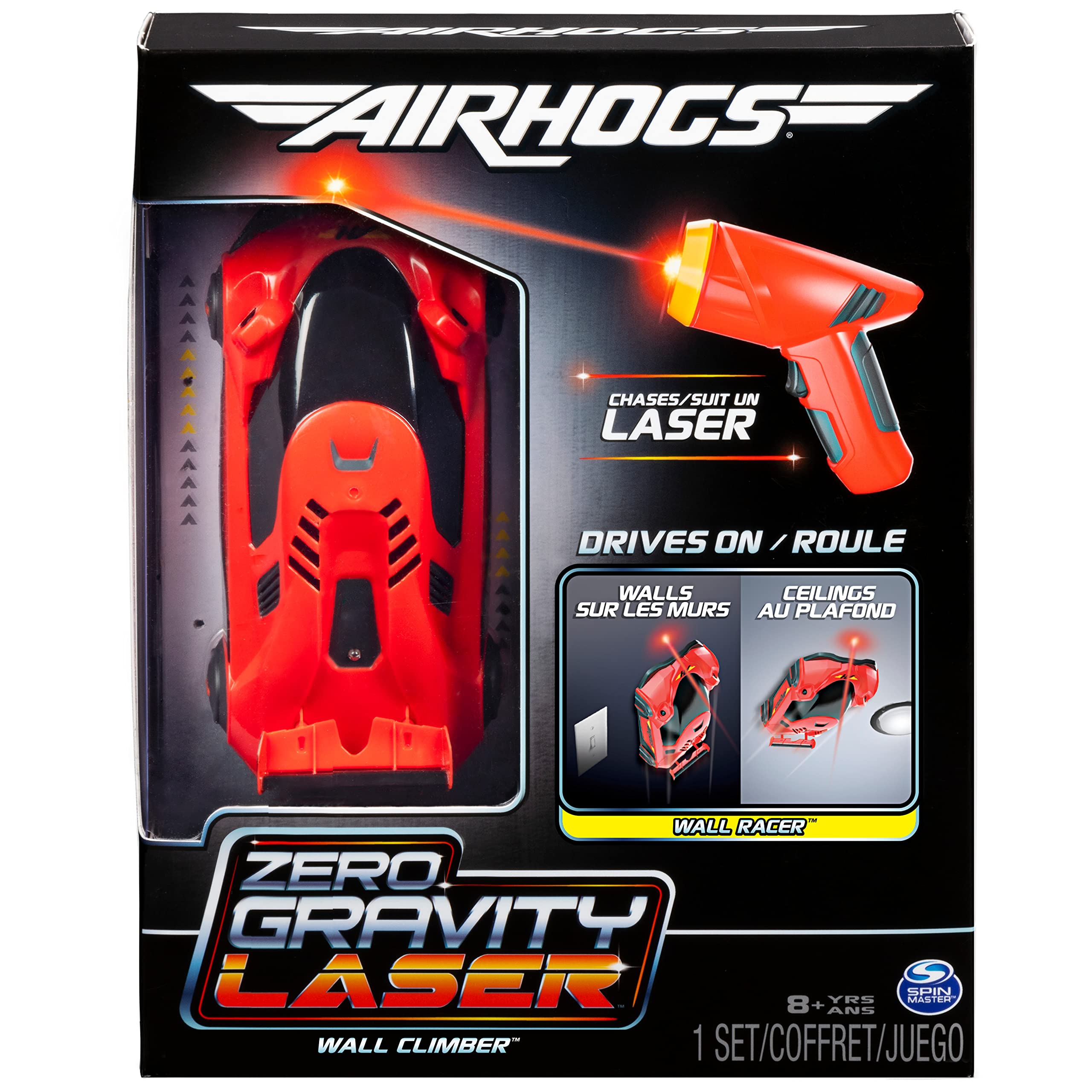 Air Hogs Zero Gravity Laser macchinina da muro rossa