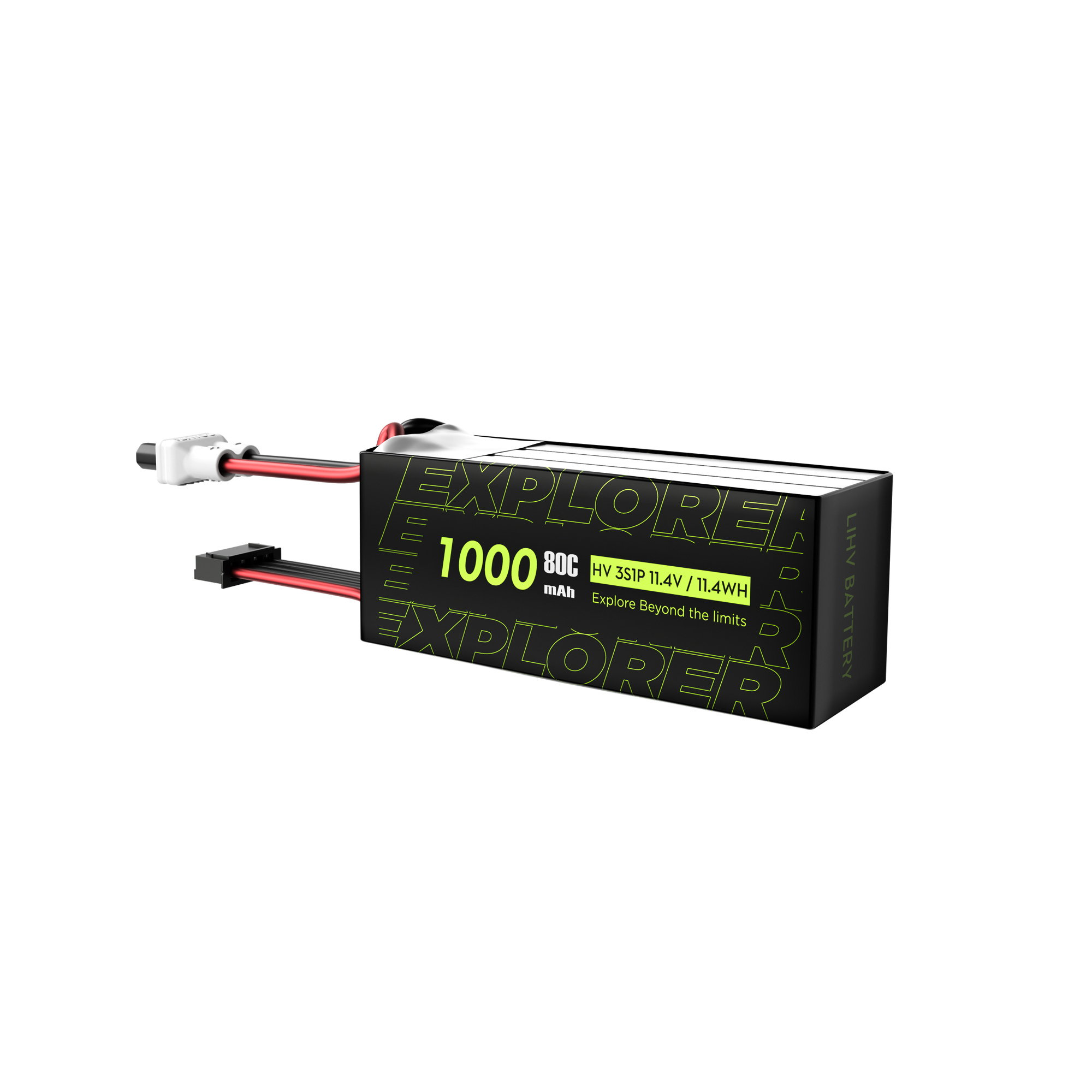 Flywoo Explorer 1000mAh LiHV 3S 80C Batteria XT30UP 2pz